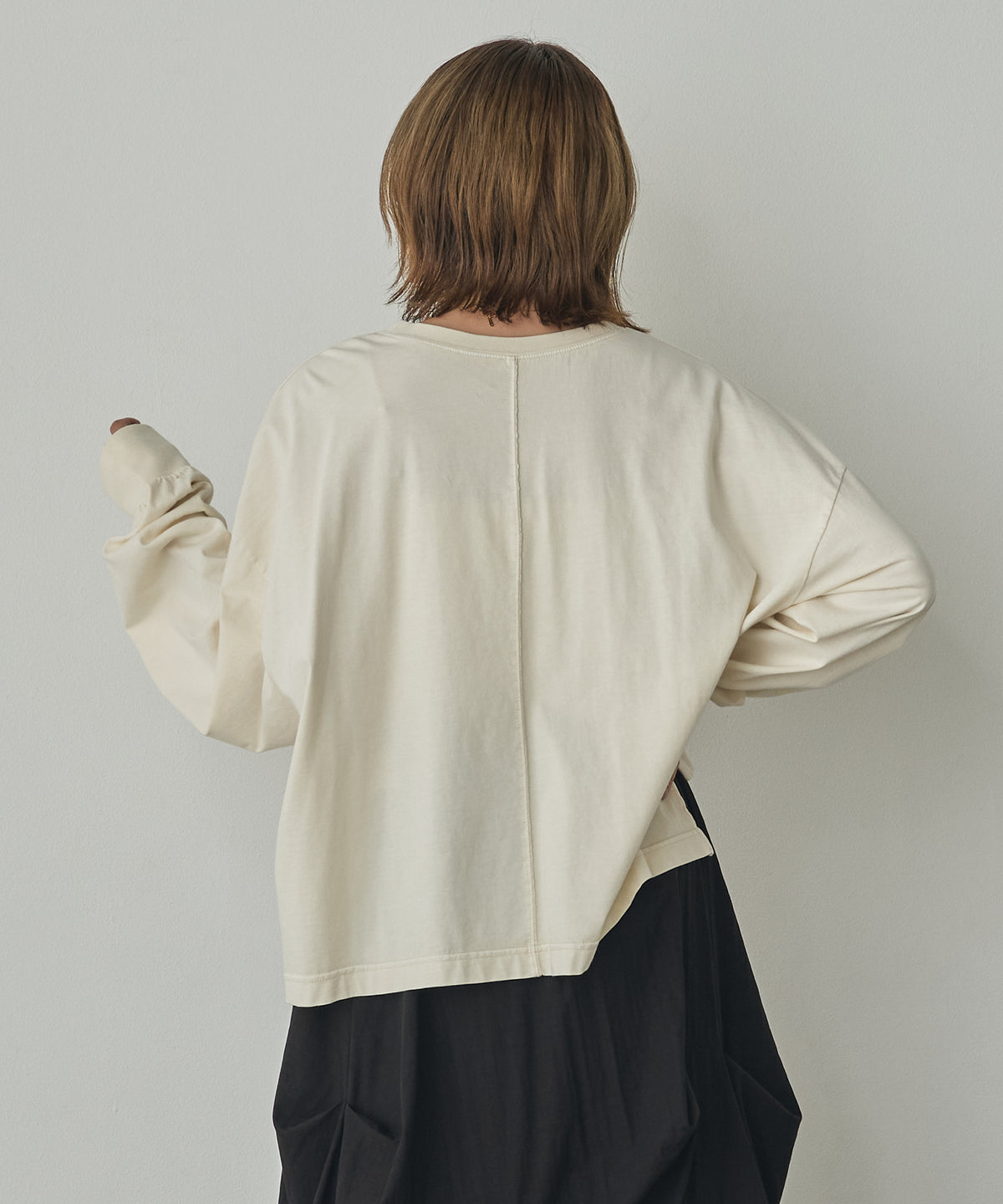 PIGMENT-DYED LOGO LONG T-SHIRT