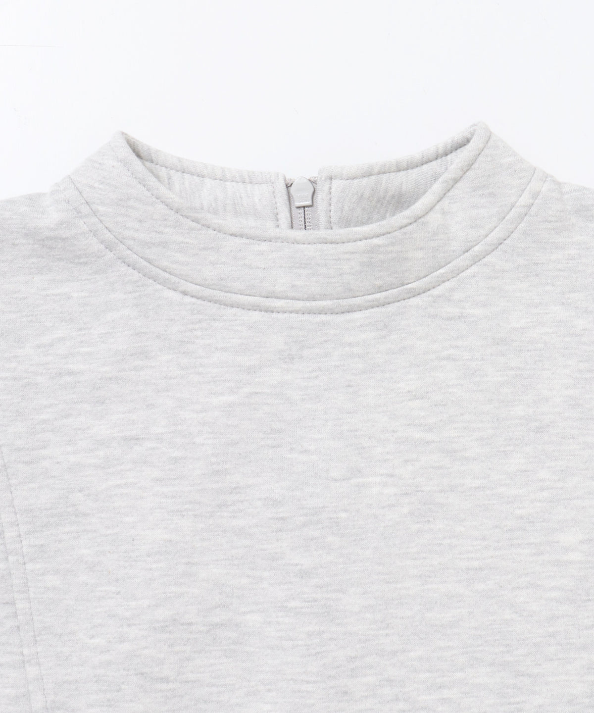 ASYMMETRICAL-DESIGN FLEECE-LINED SWEAT