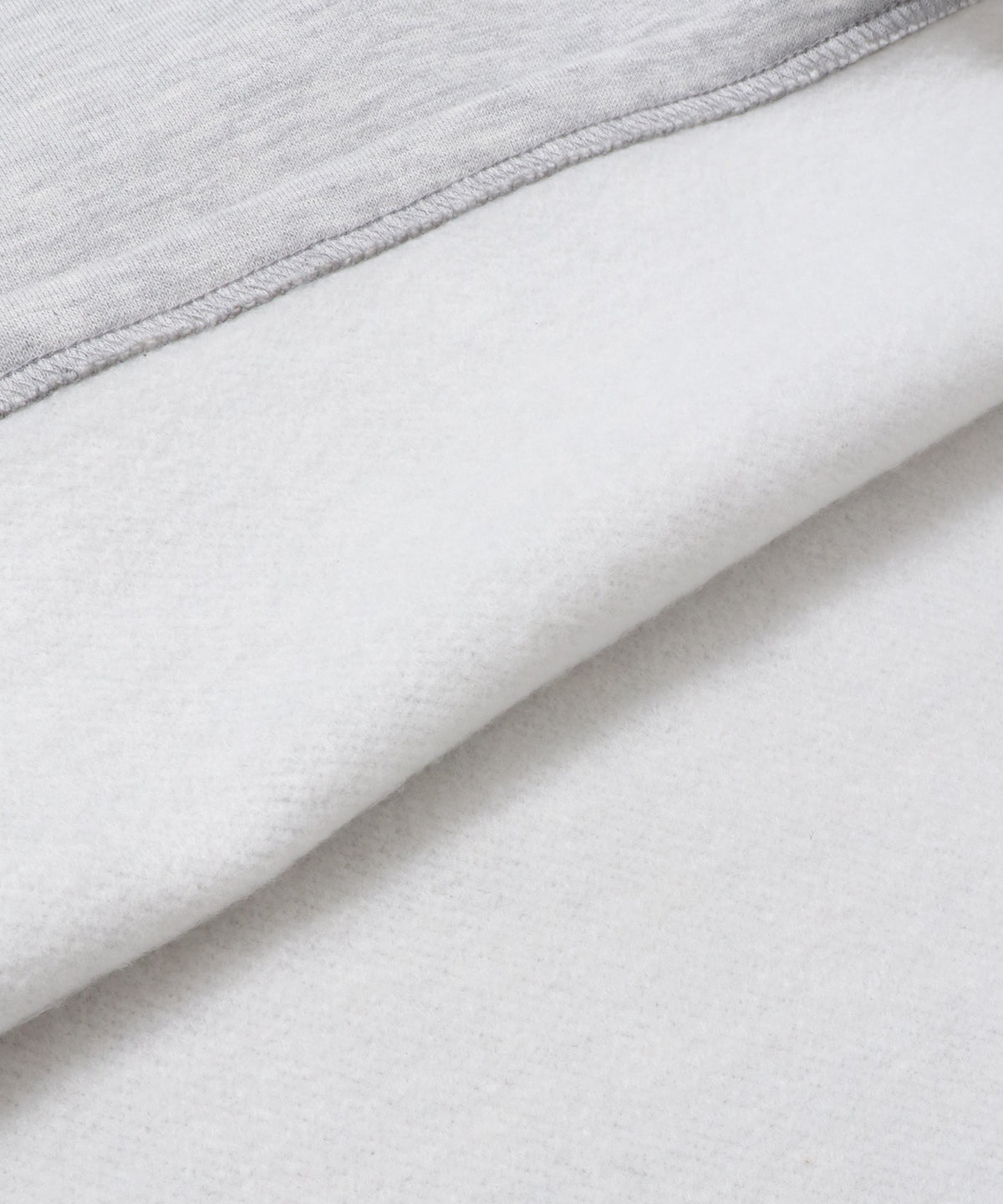 ASYMMETRICAL-DESIGN FLEECE-LINED SWEAT
