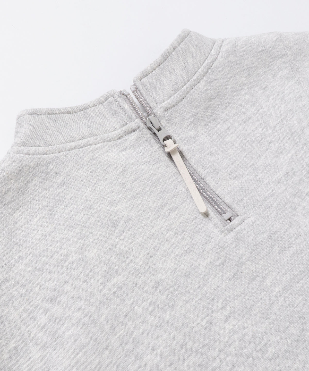 ASYMMETRICAL-DESIGN FLEECE-LINED SWEAT