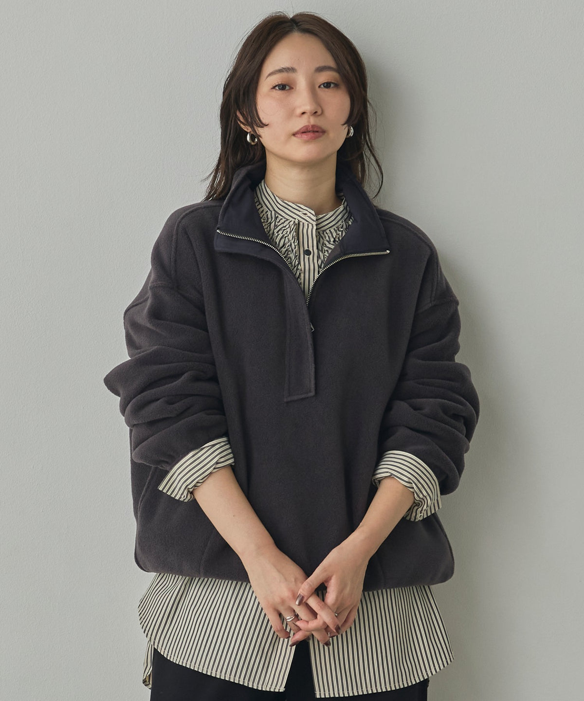 BOUCLÉ-CUT ANORAK TOPS