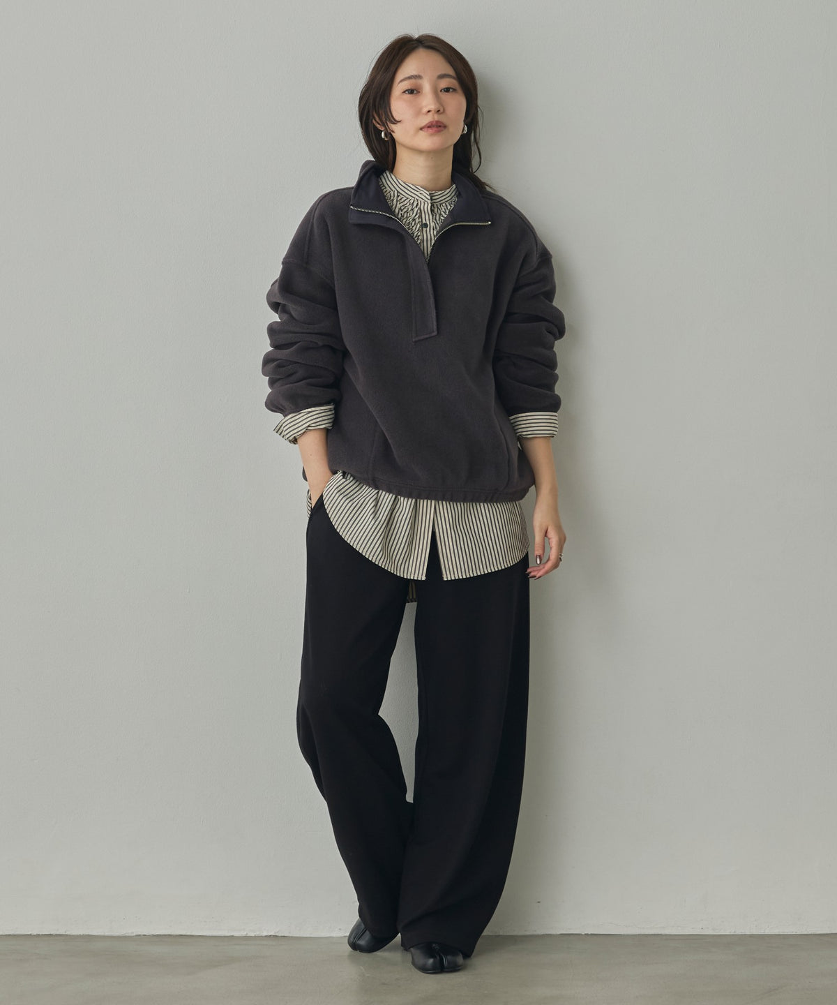 BOUCLÉ-CUT ANORAK TOPS