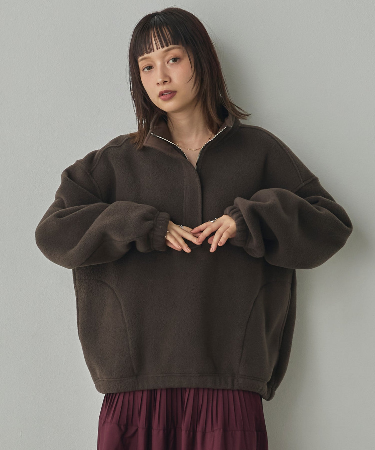 BOUCLÉ-CUT ANORAK TOPS