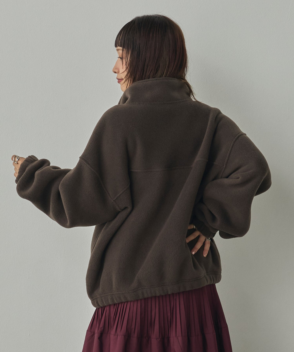 BOUCLÉ-CUT ANORAK TOPS