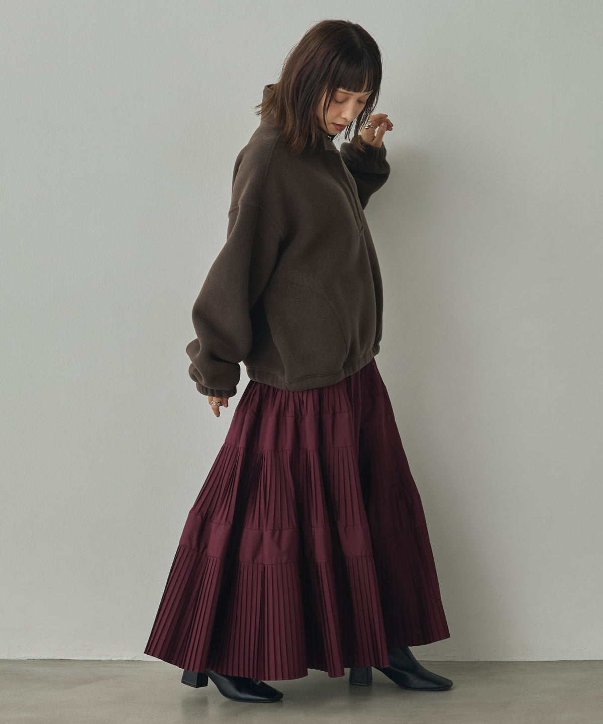 BOUCLÉ-CUT ANORAK TOPS