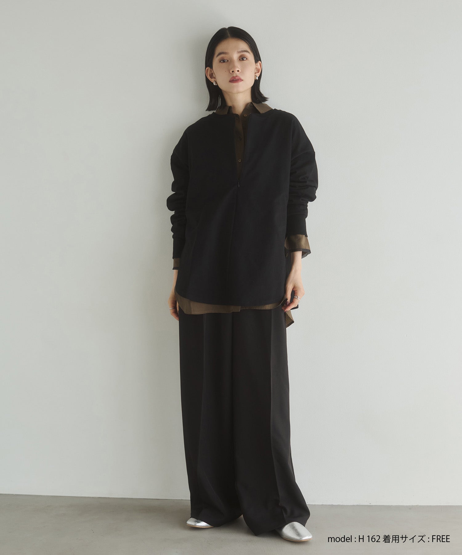 【WEB限定/別注】2WAY ハーフジップスウェット