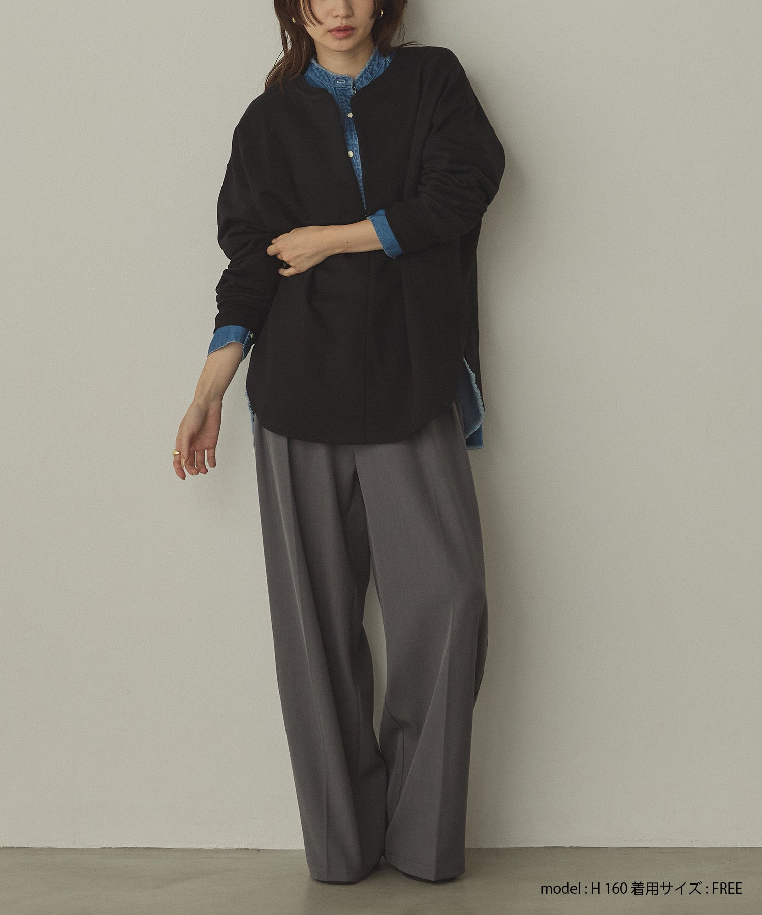【WEB限定/別注】2WAY ハーフジップスウェット