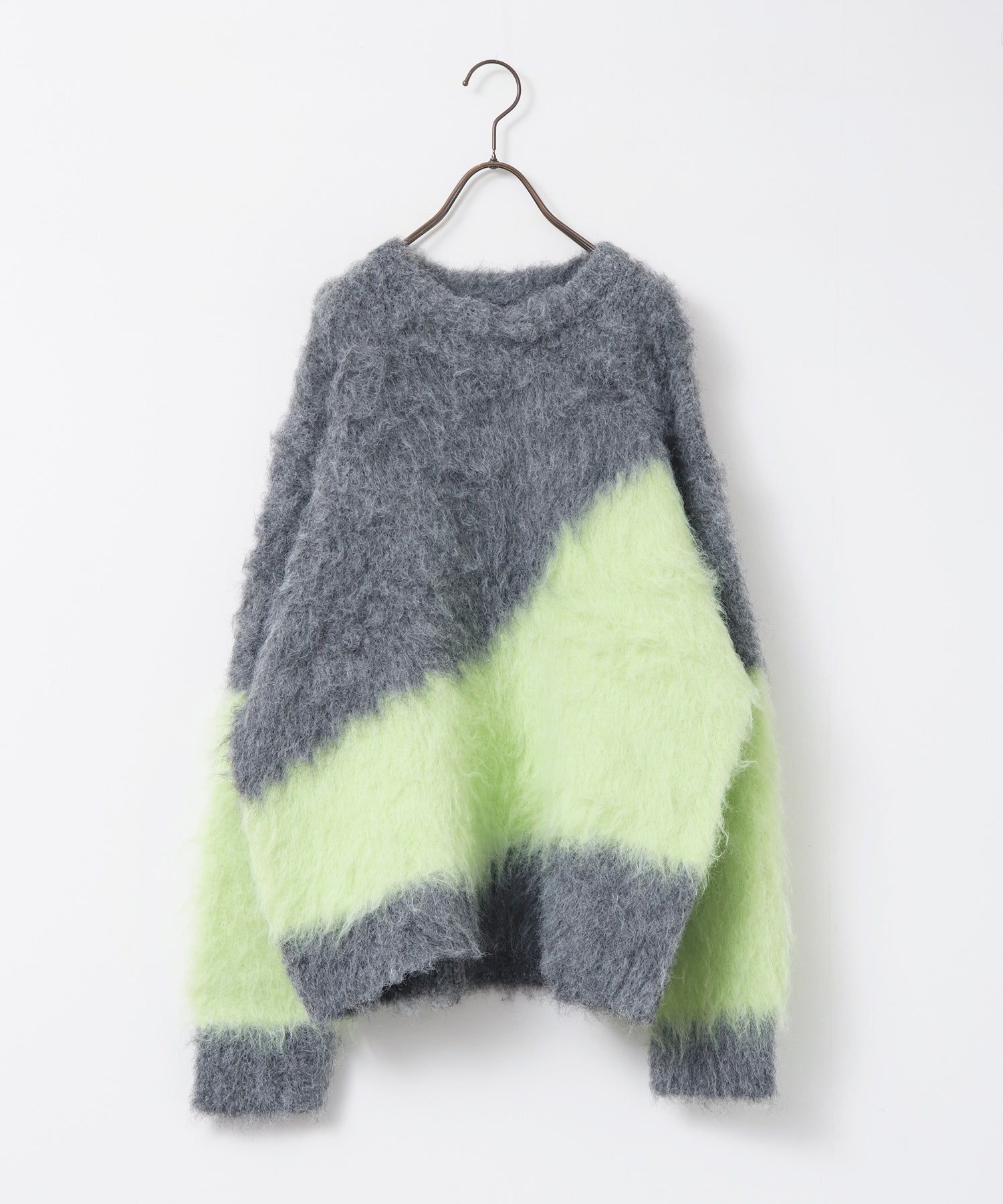 【WEB限定/別注】【新色追加】ニュアンス柄ブロッキングニット