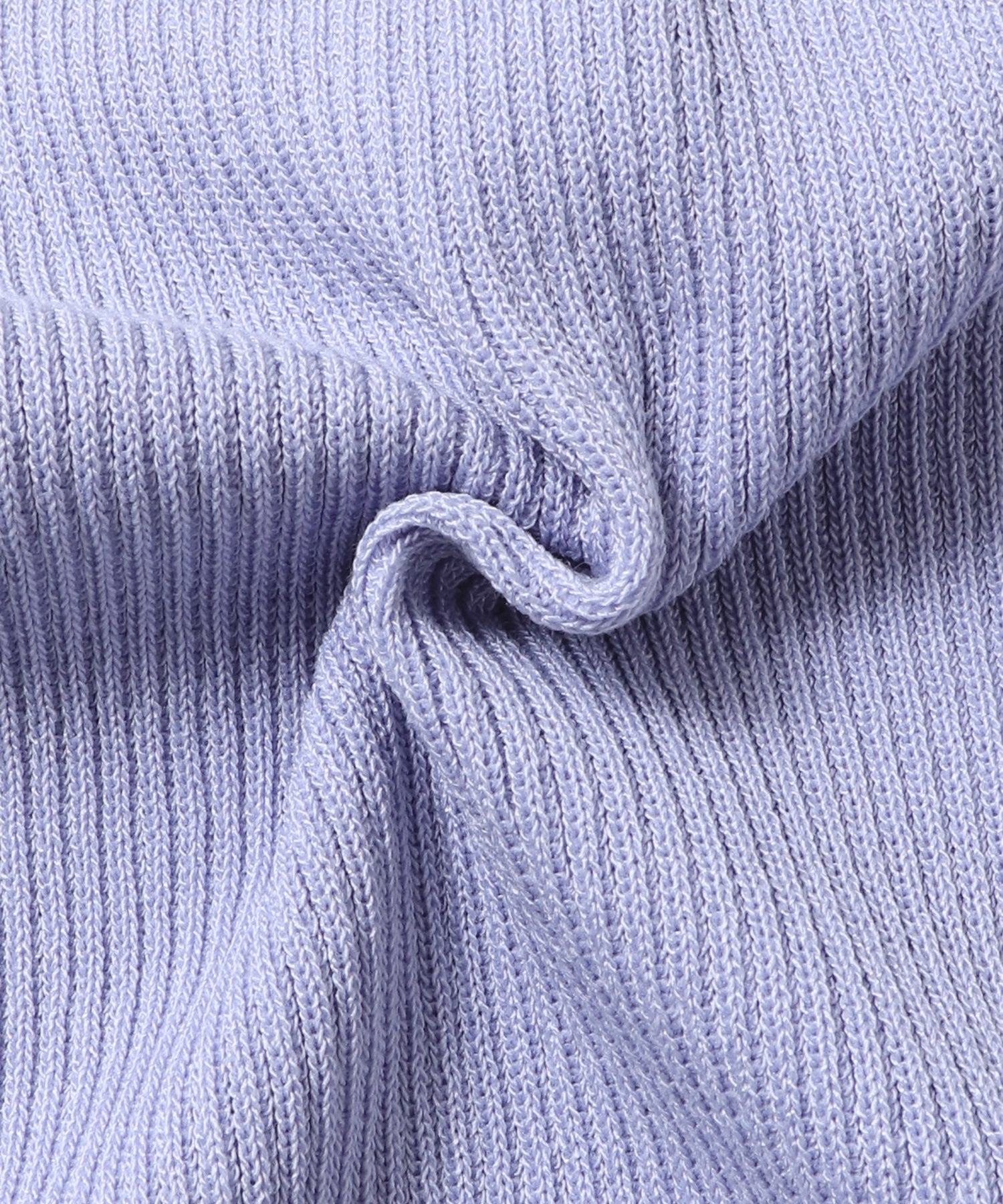 袖シアー 切替リブニット