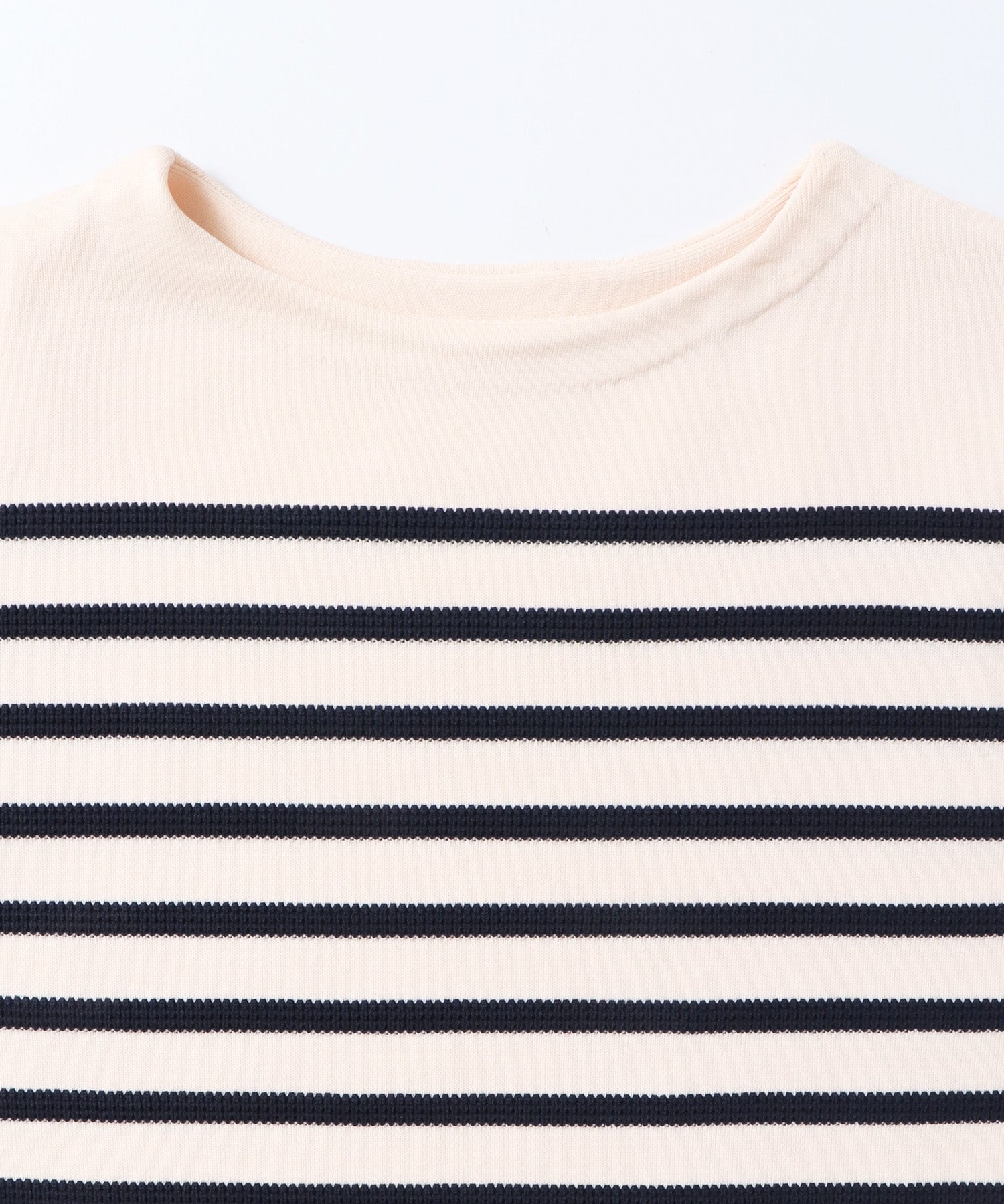 スポンディッシュ 柄編みボーダーニット