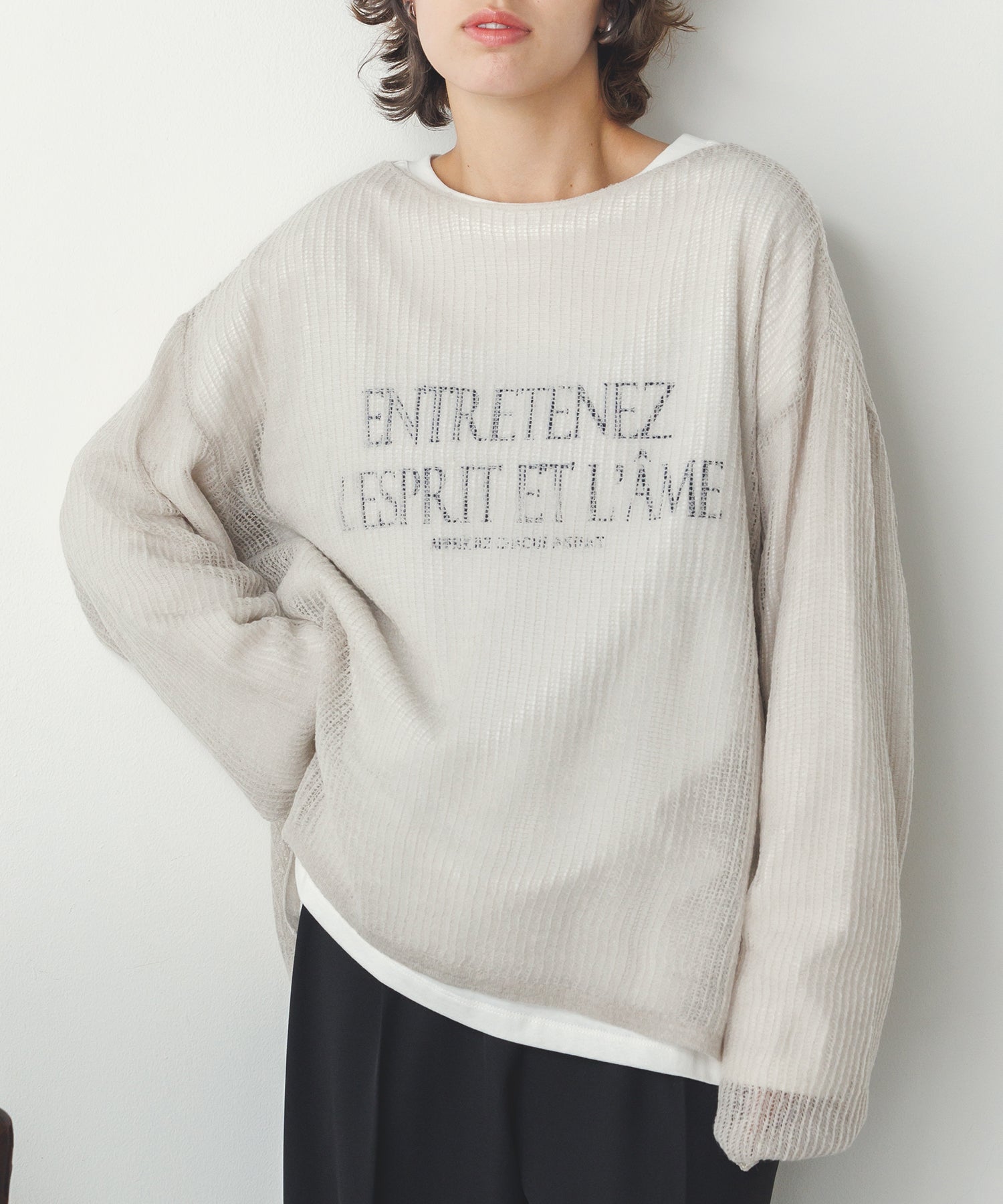 シアー モヘアニット