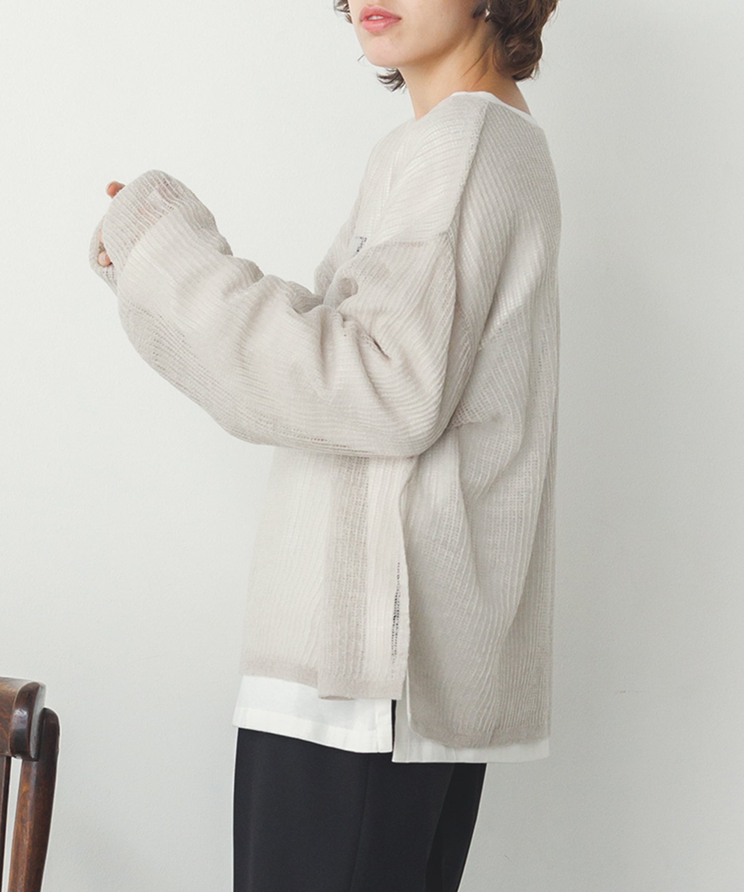 シアー モヘアニット