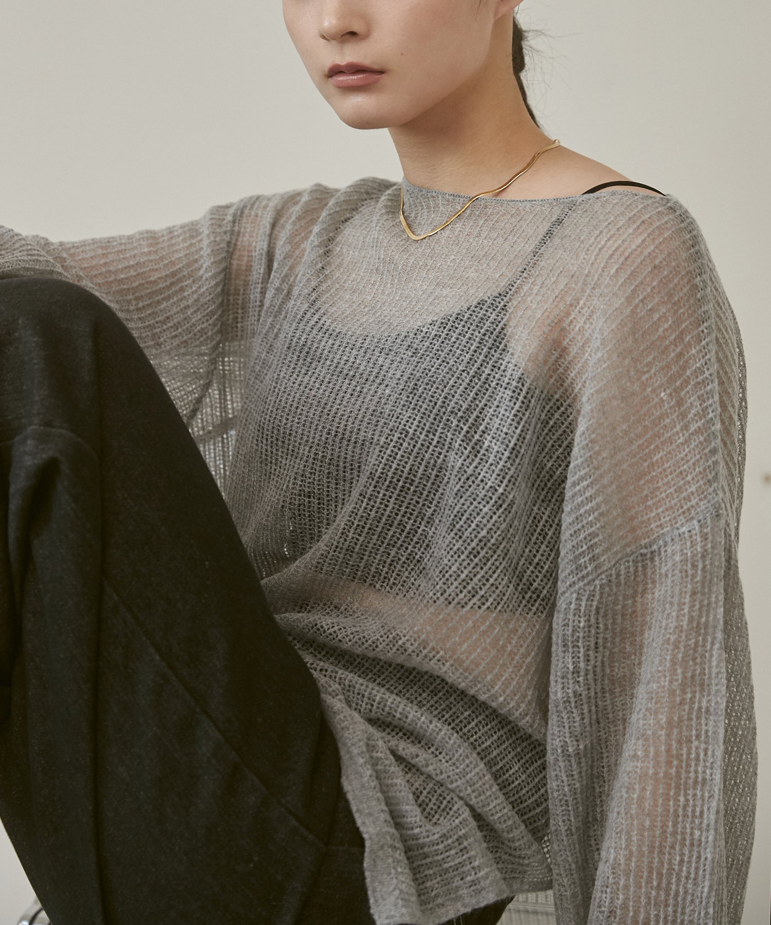 シアー モヘアニット