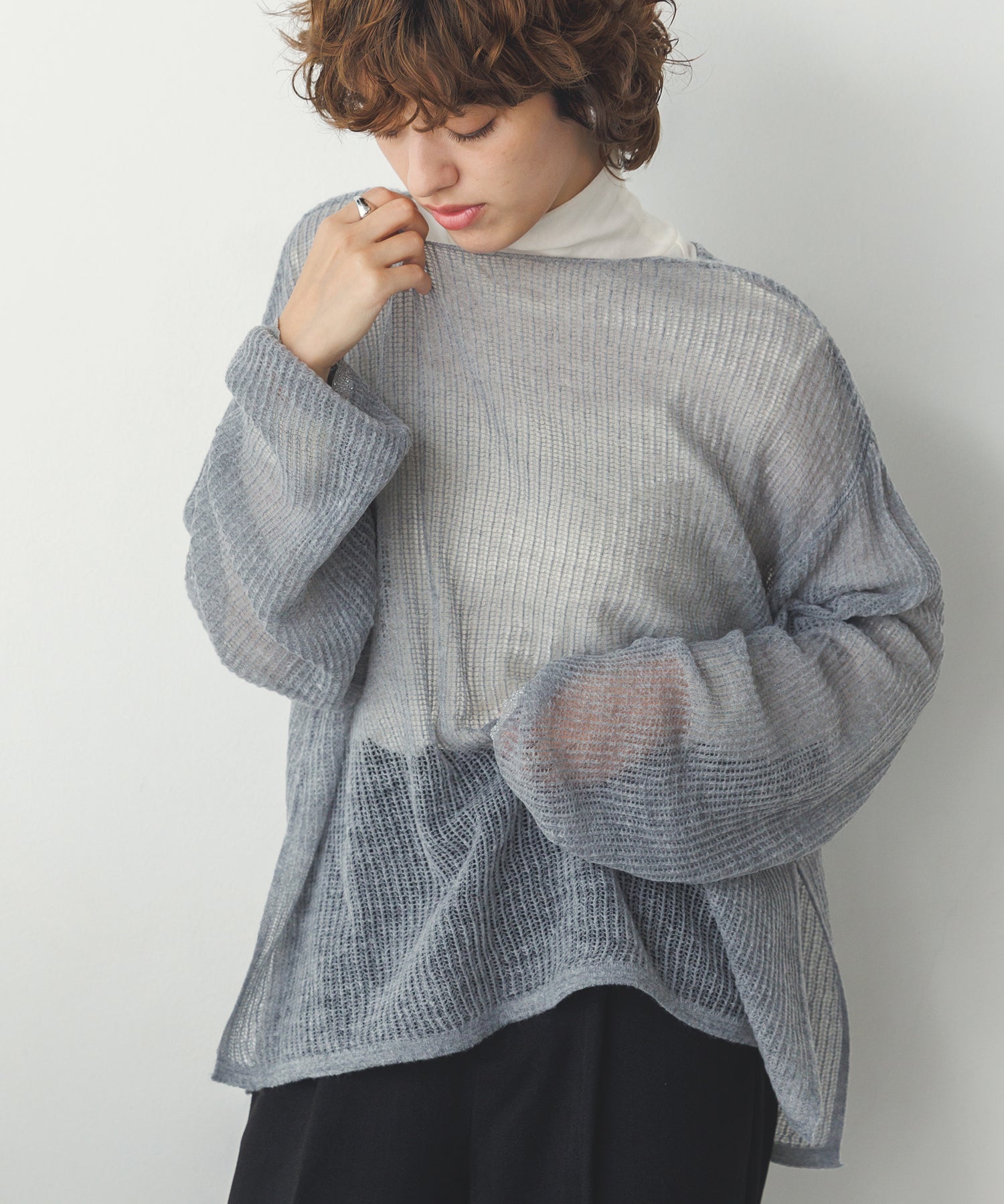 シアー モヘアニット