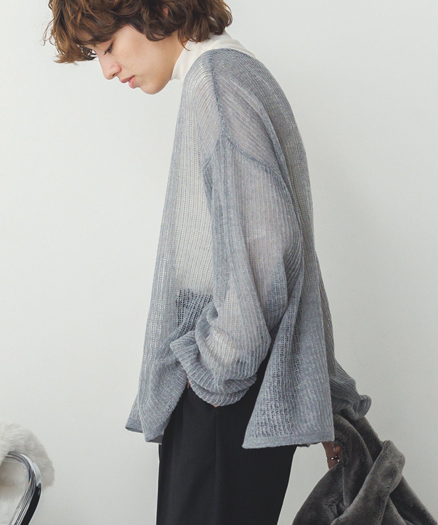 シアー モヘアニット