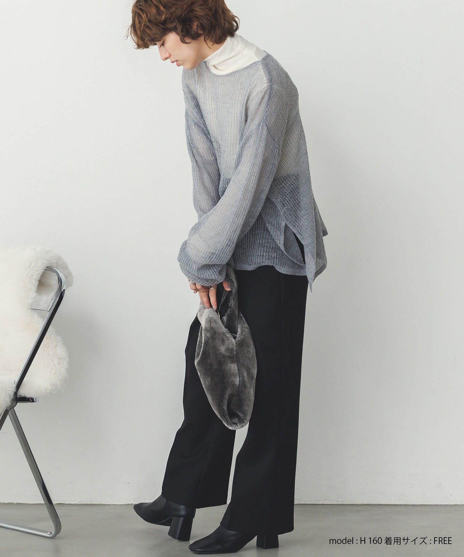 シアー モヘアニット