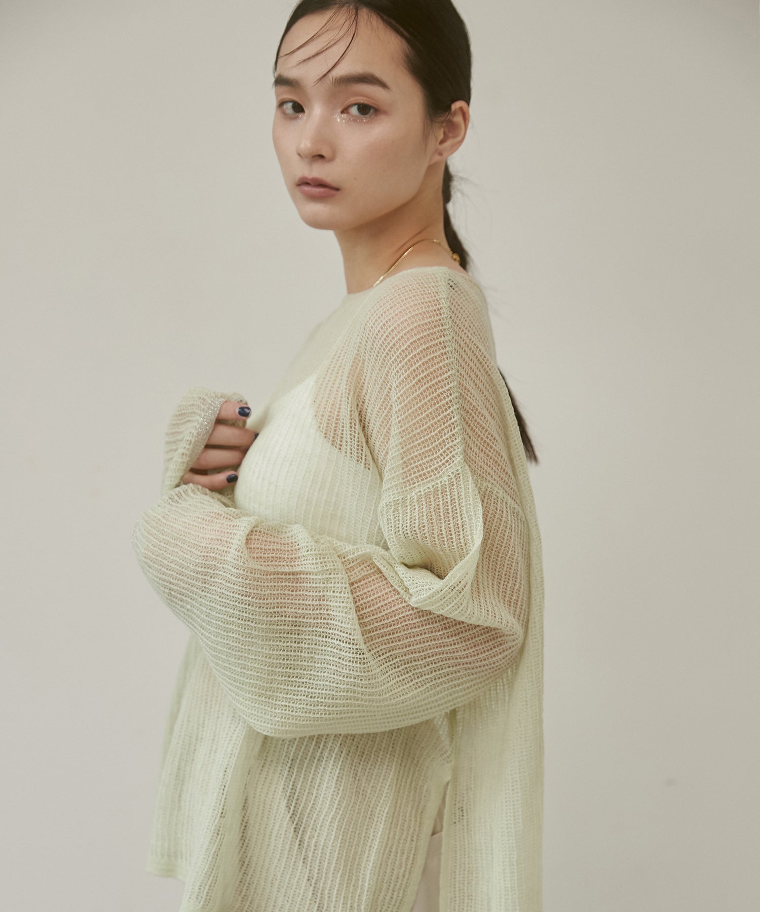 シアー モヘアニット