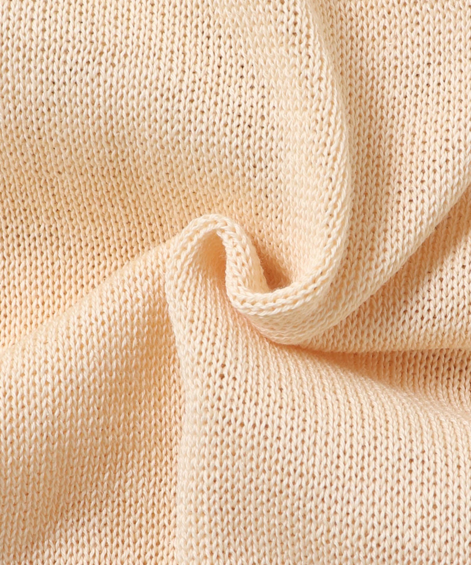 ペーパーライクシアー ロゴプリントニット