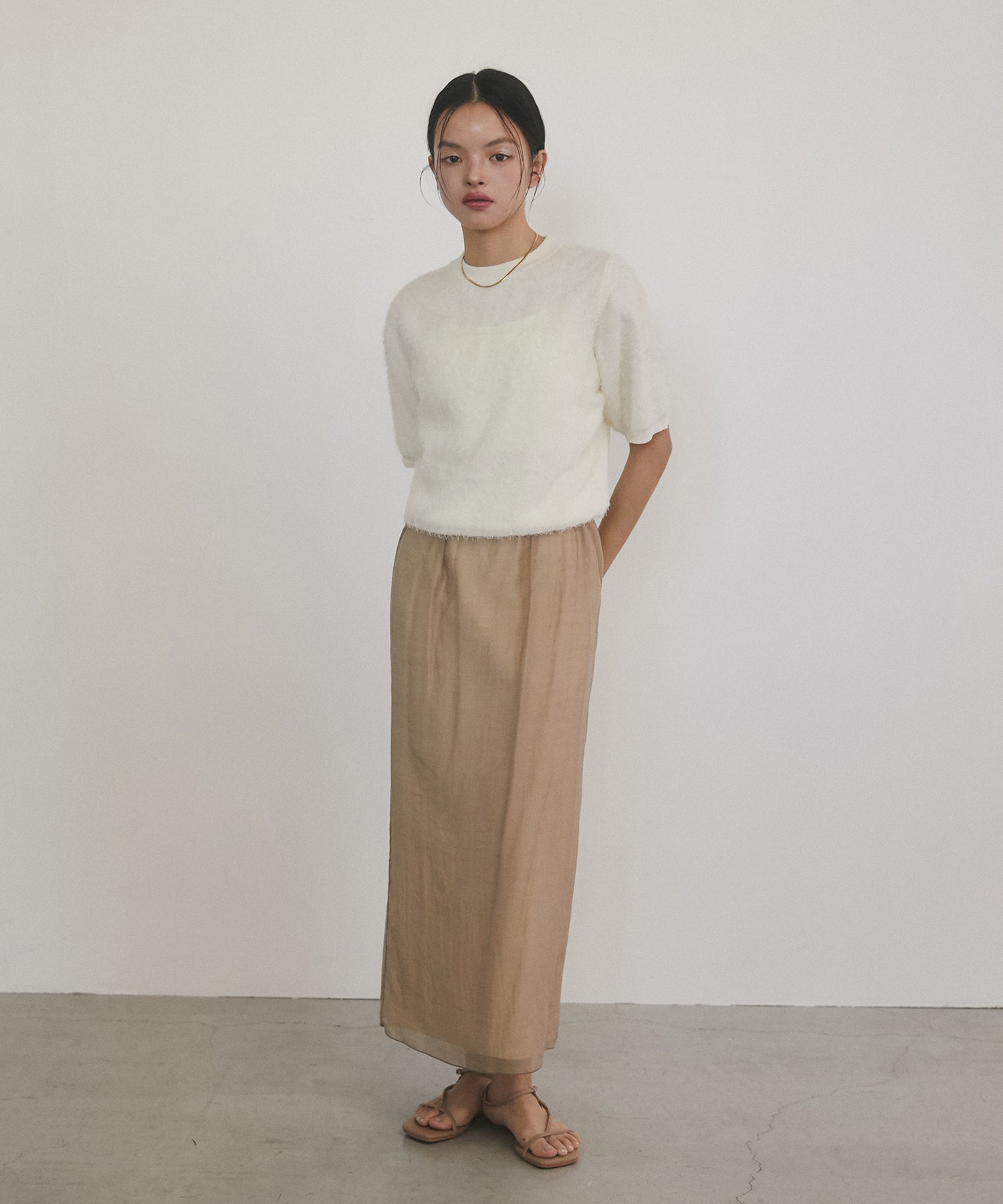 JACQUARD SHEER KNIT