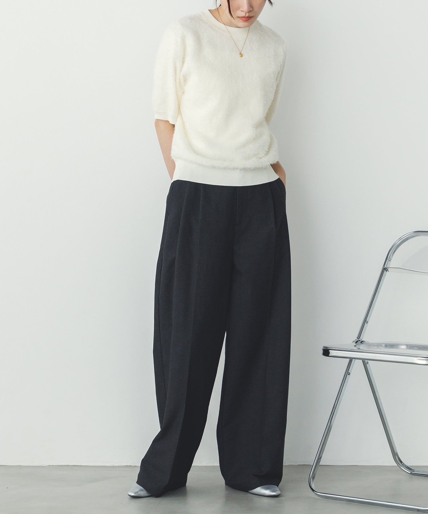 JACQUARD SHEER KNIT