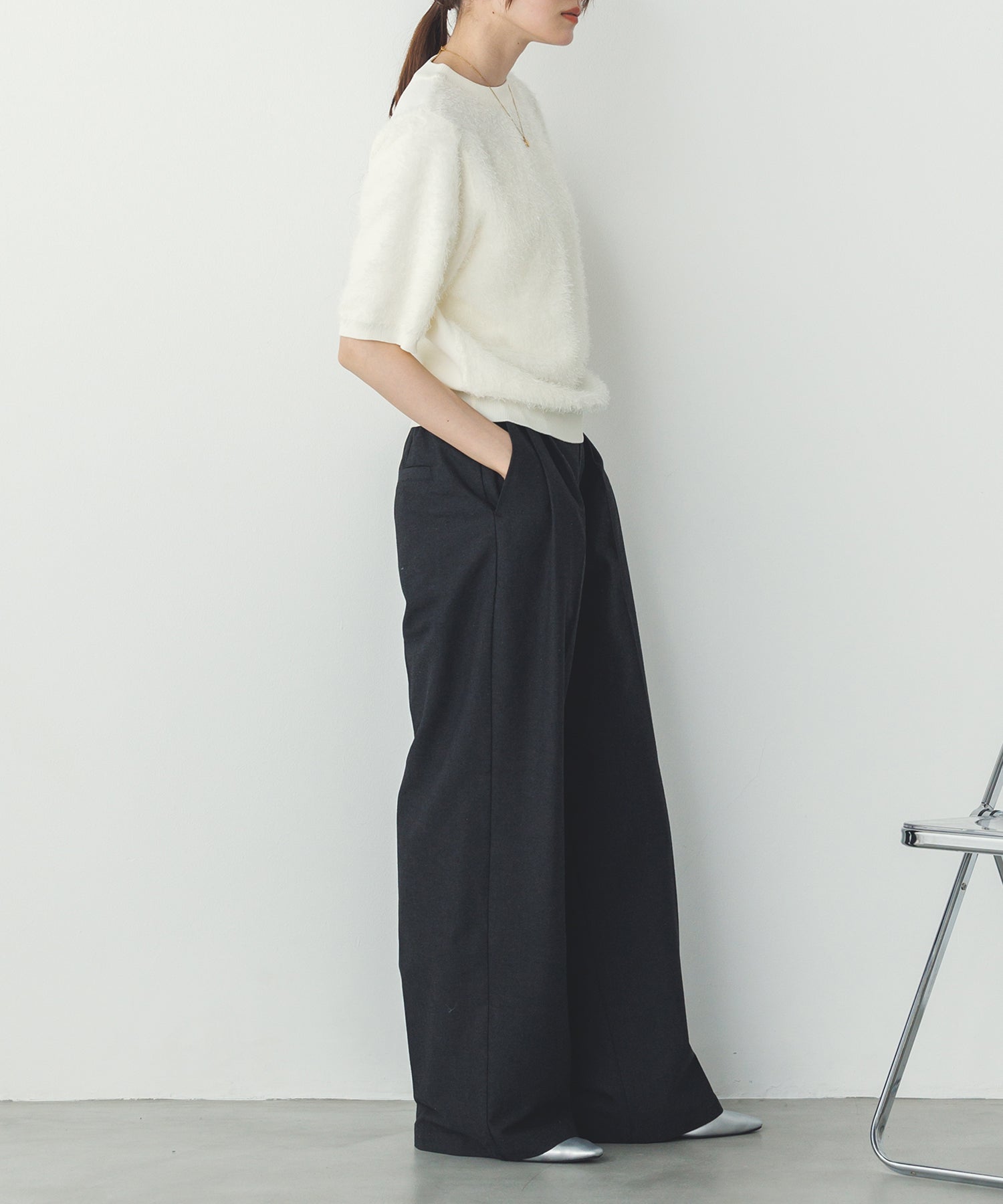 JACQUARD SHEER KNIT