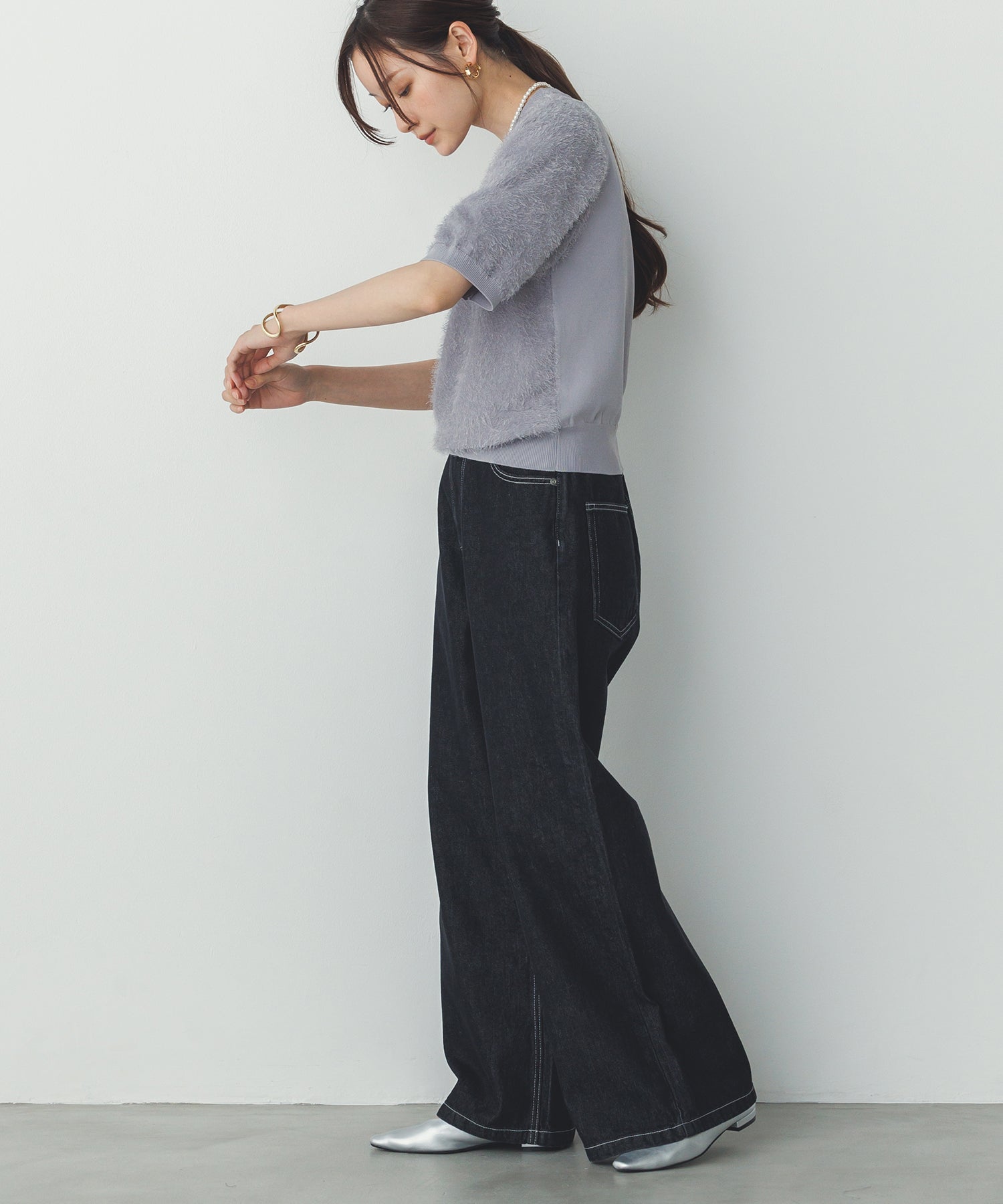 JACQUARD SHEER KNIT