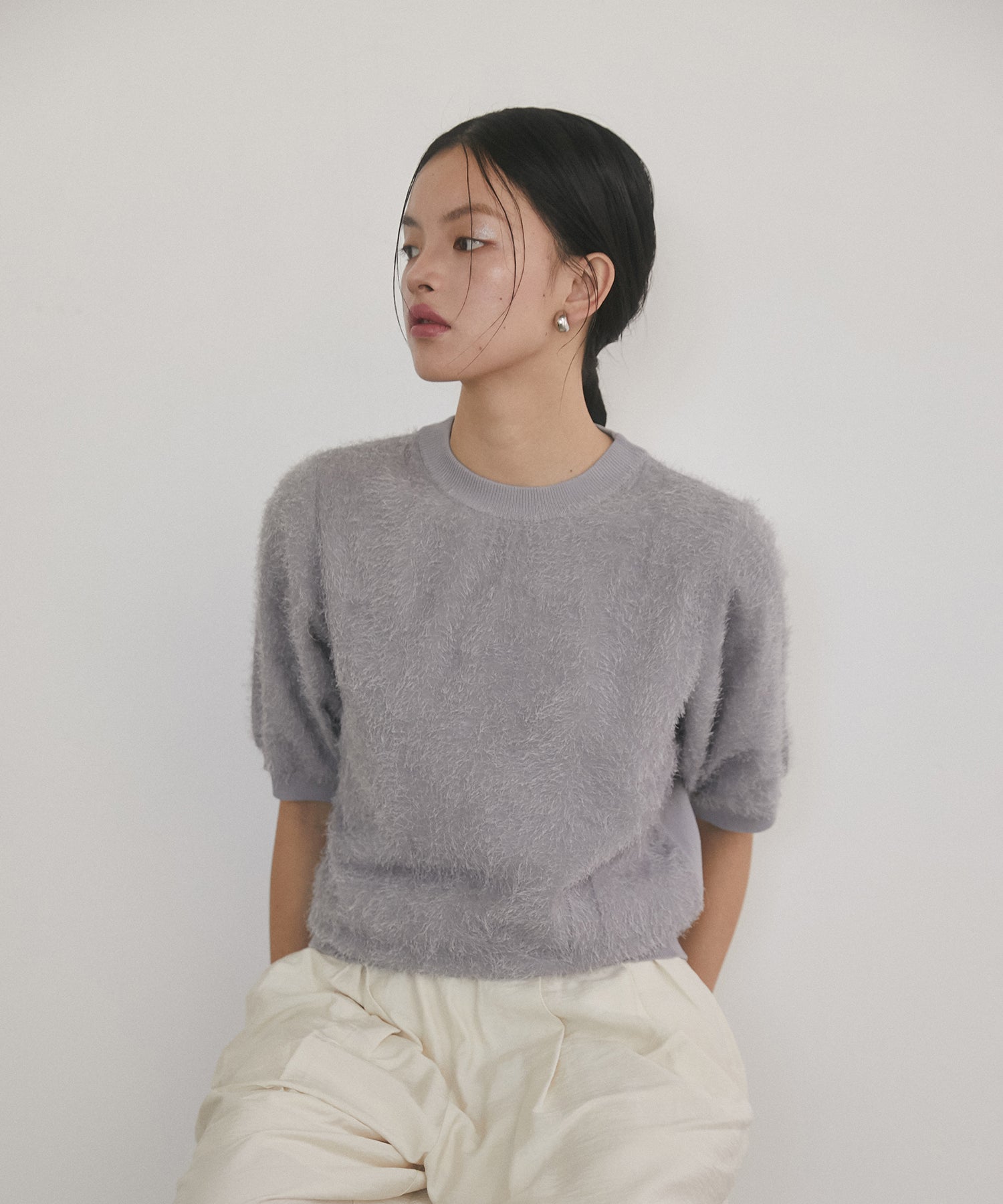 JACQUARD SHEER KNIT