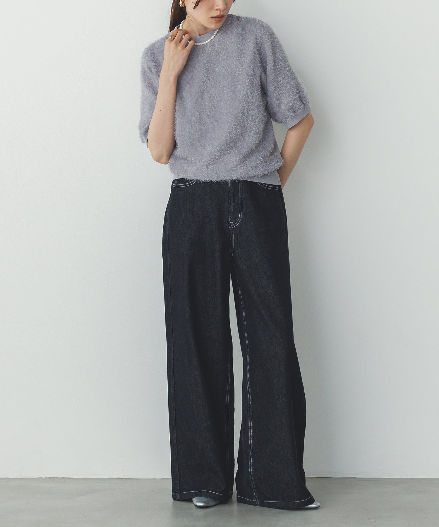 JACQUARD SHEER KNIT