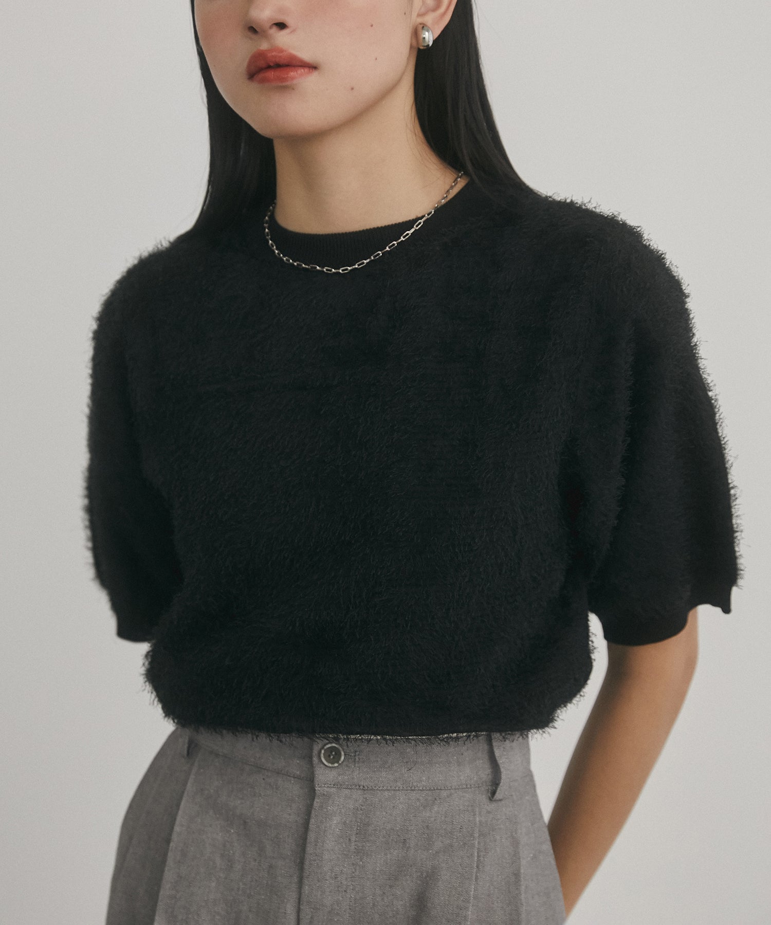 JACQUARD SHEER KNIT