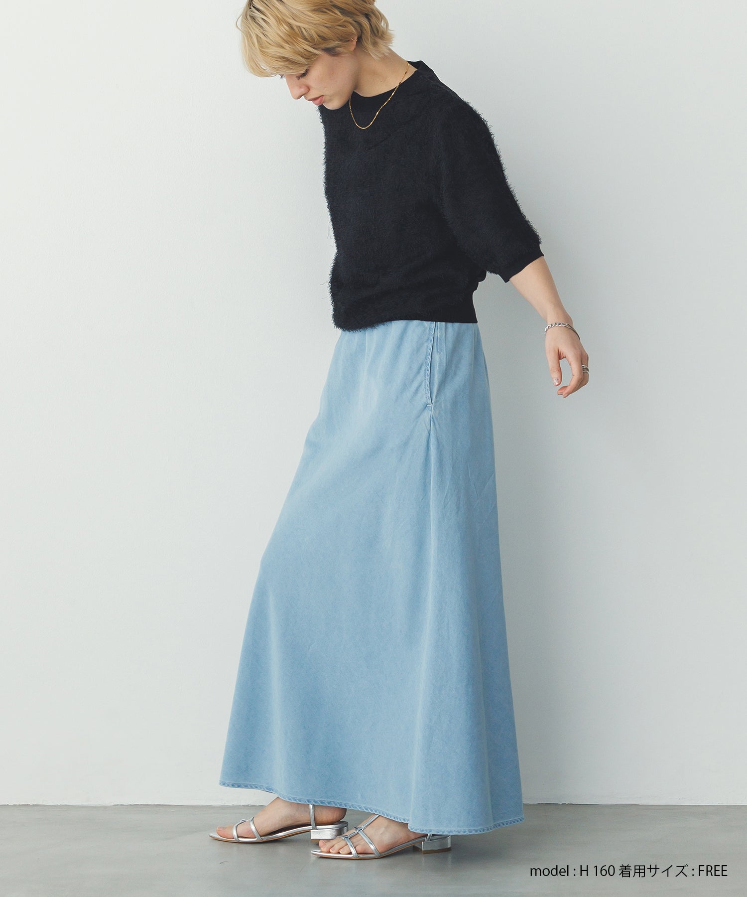 シアージャガード ハーフスリーブニット