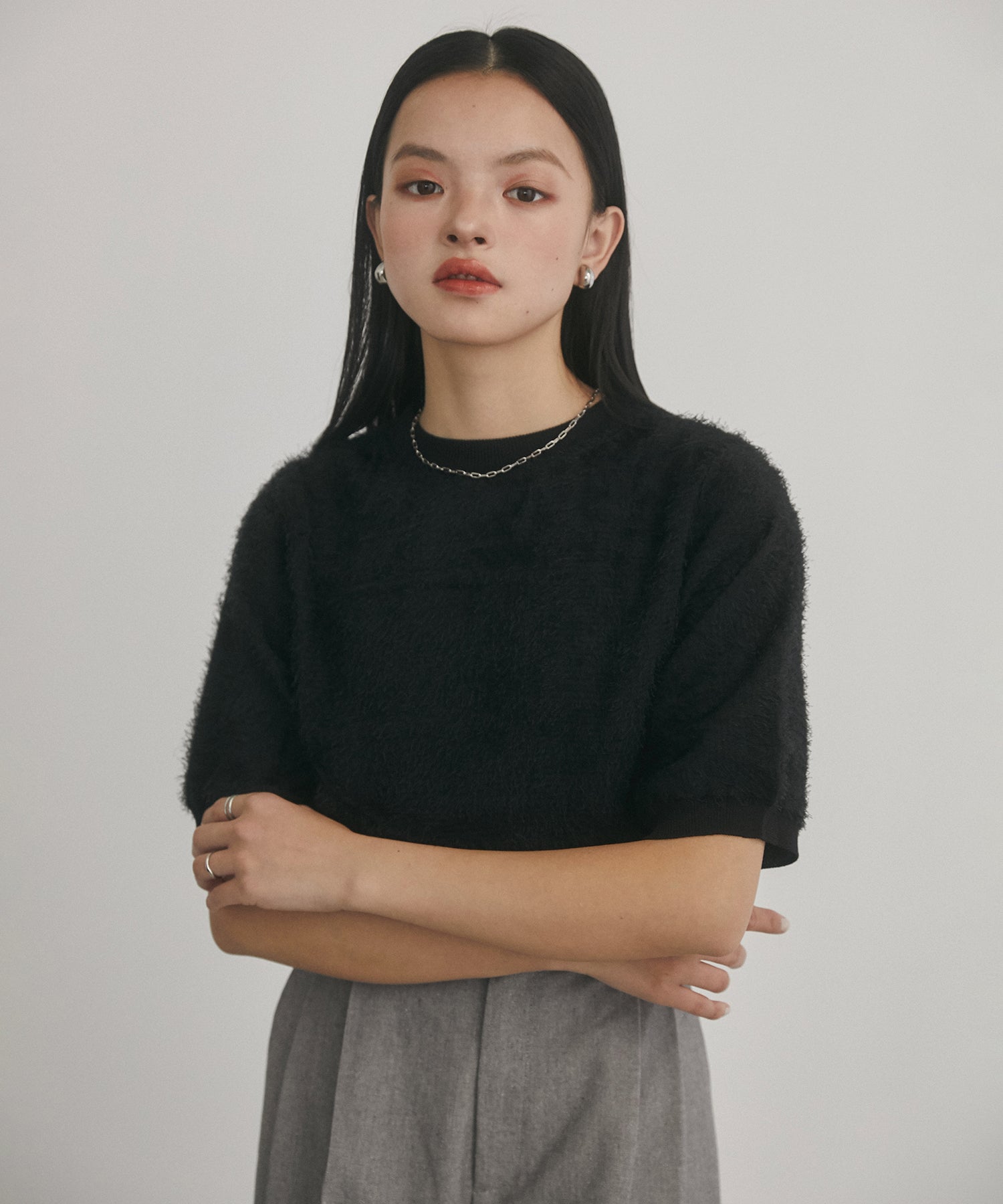 JACQUARD SHEER KNIT