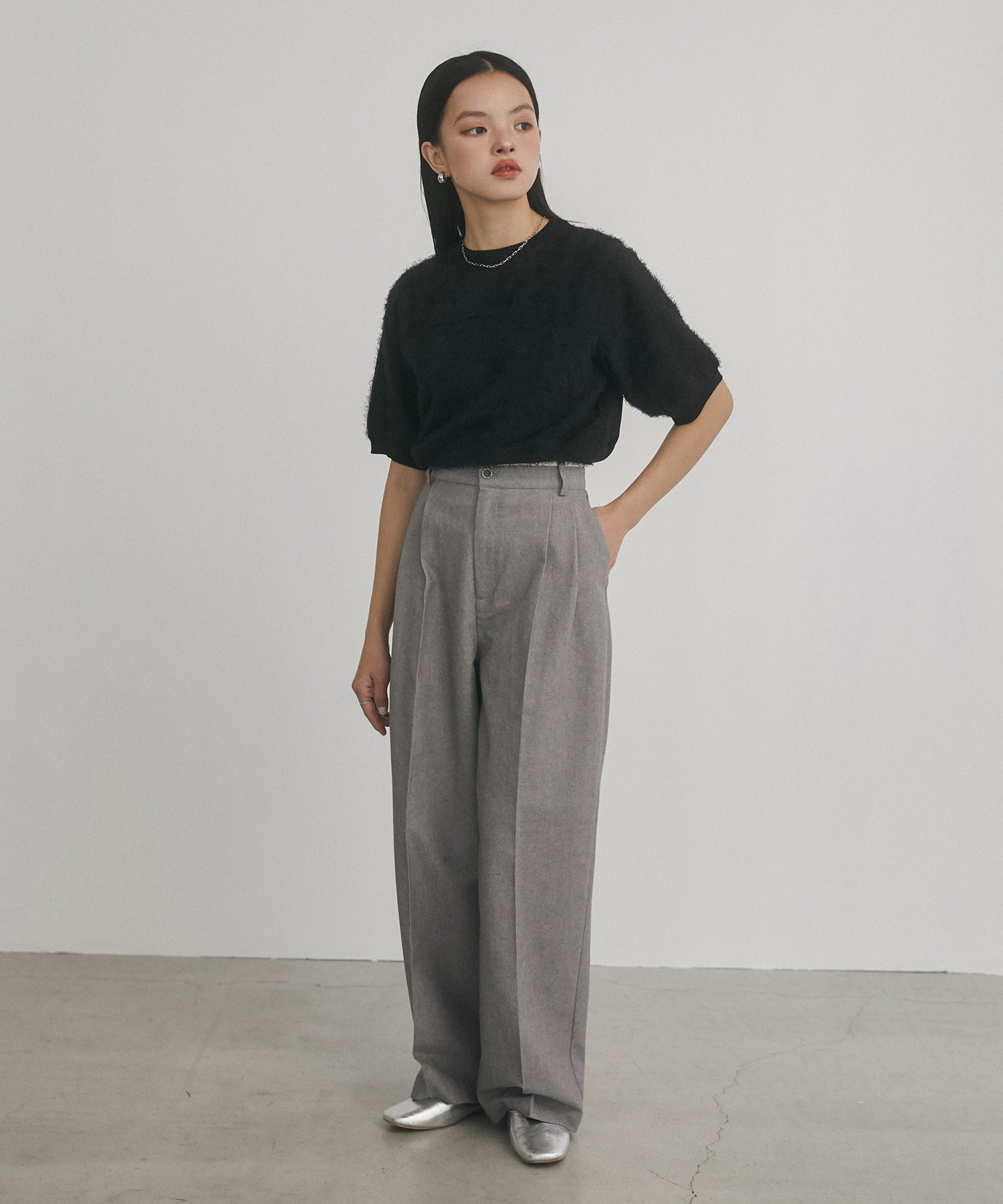 JACQUARD SHEER KNIT
