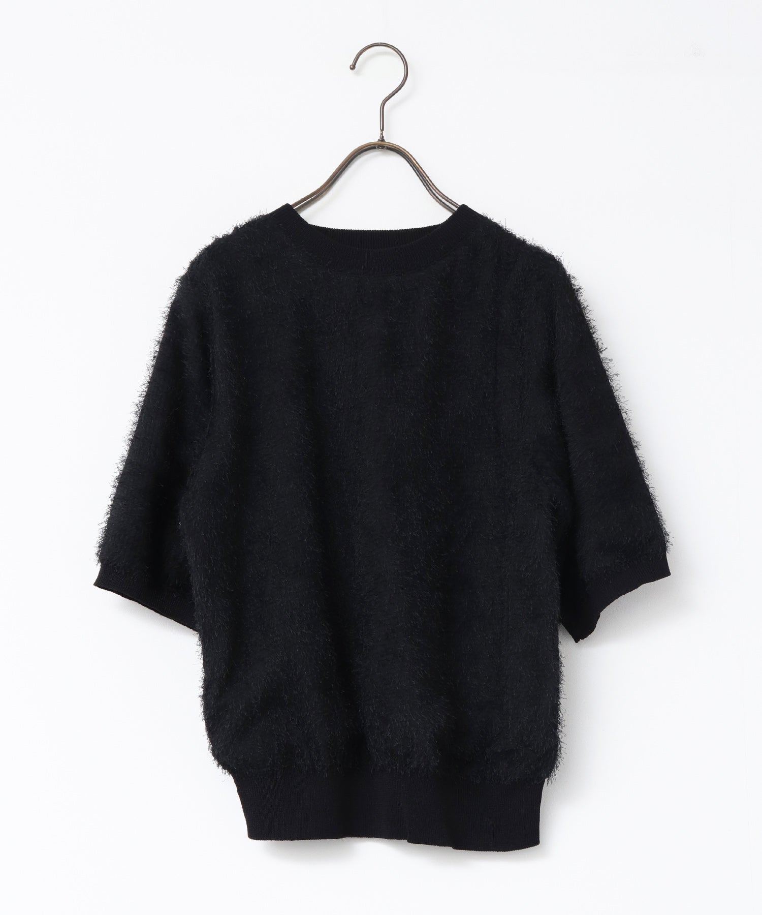 シアージャガード ハーフスリーブニット