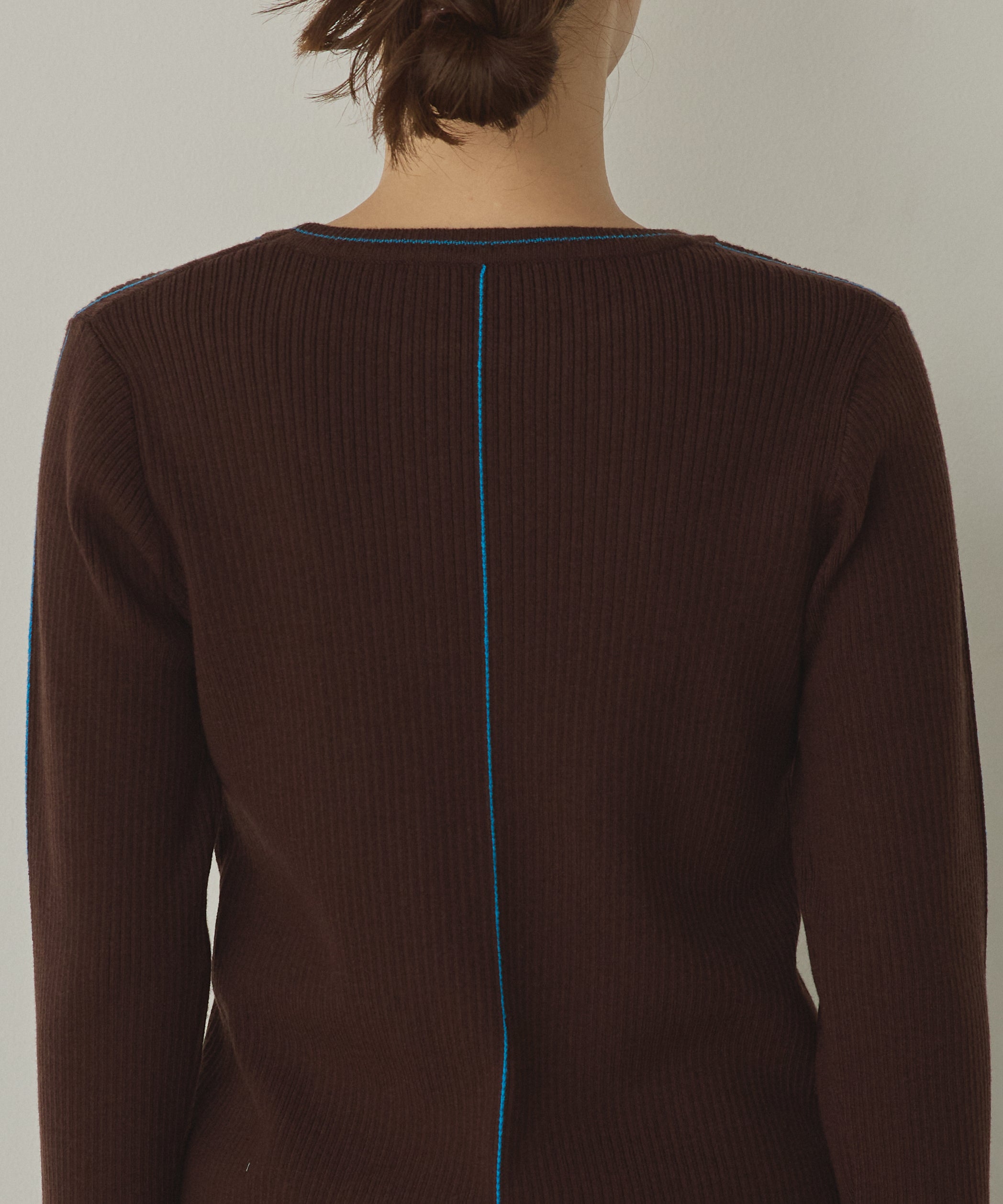 【静電気防止】やわもちヤーン ランダムリブニット