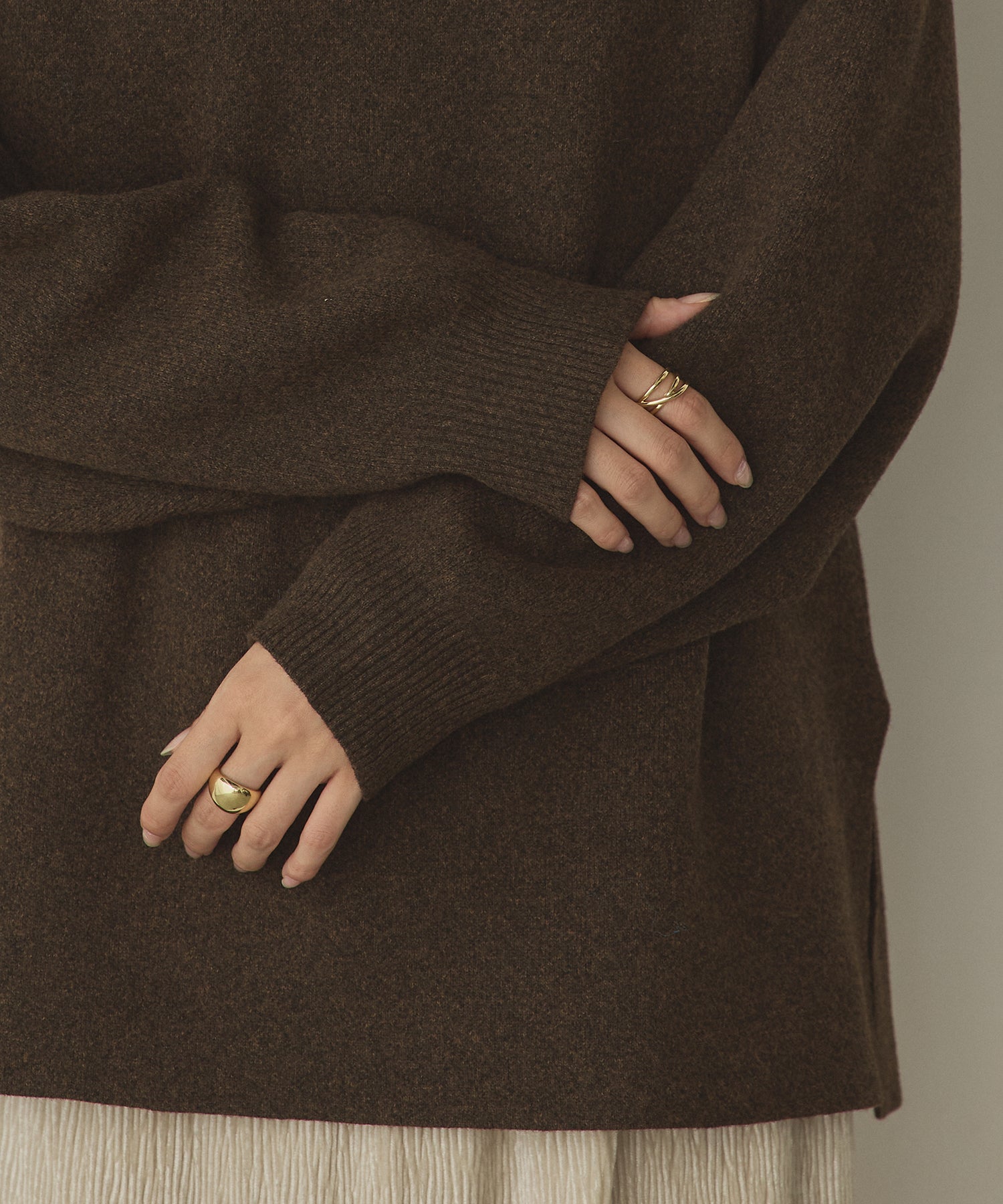 DOUBLE JACQUARD KNIT HOODIE
