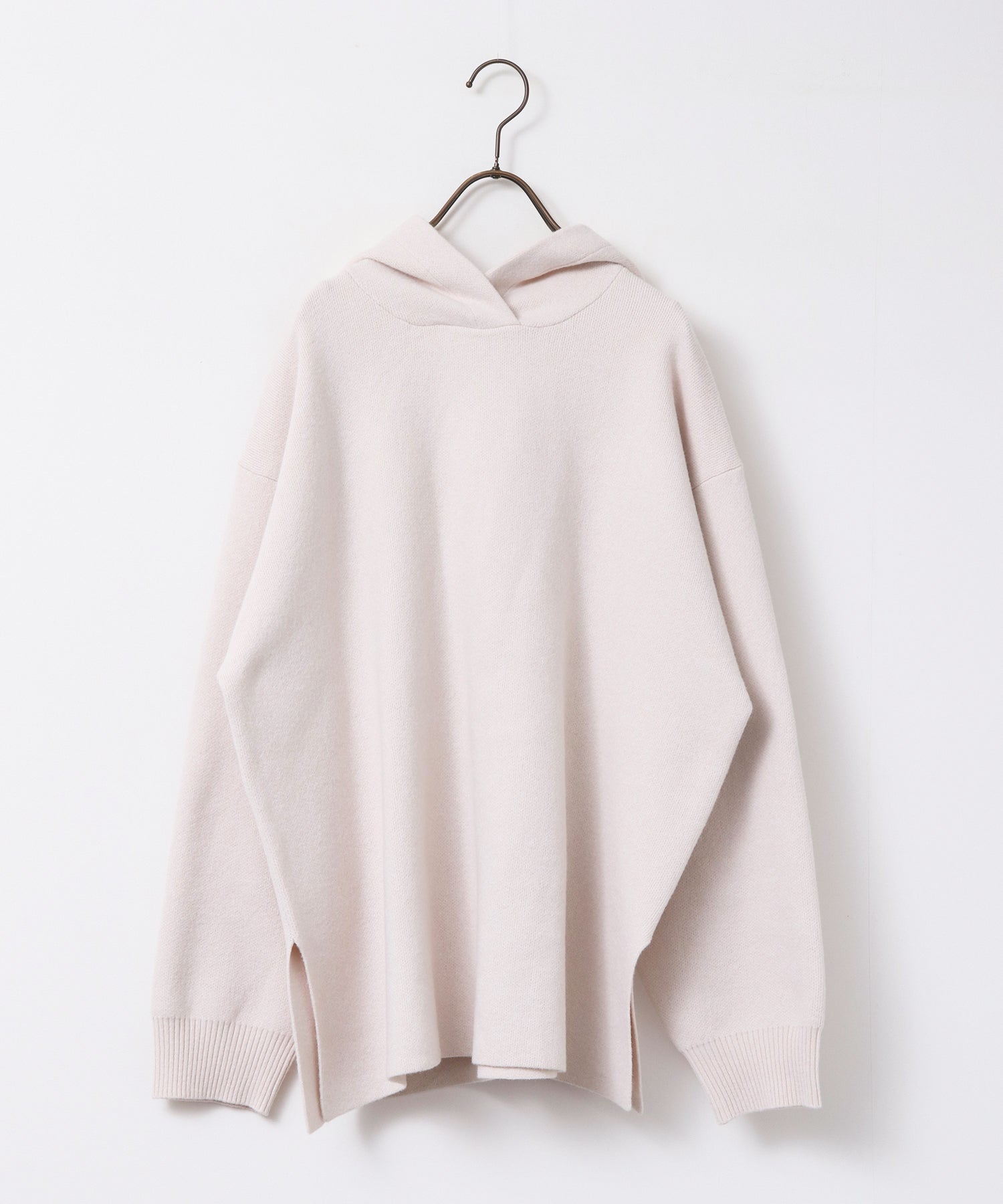 DOUBLE JACQUARD KNIT HOODIE