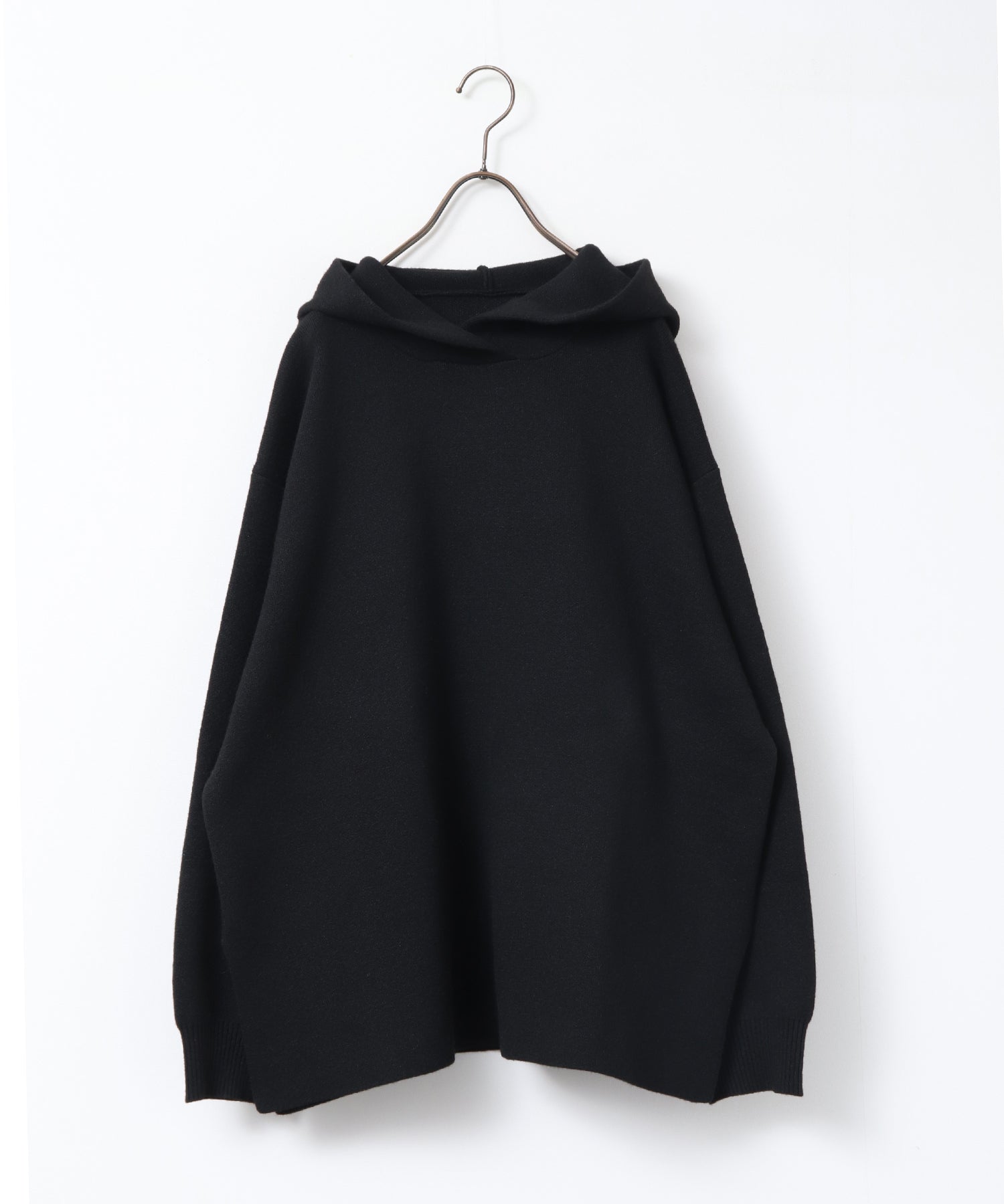 DOUBLE JACQUARD KNIT HOODIE