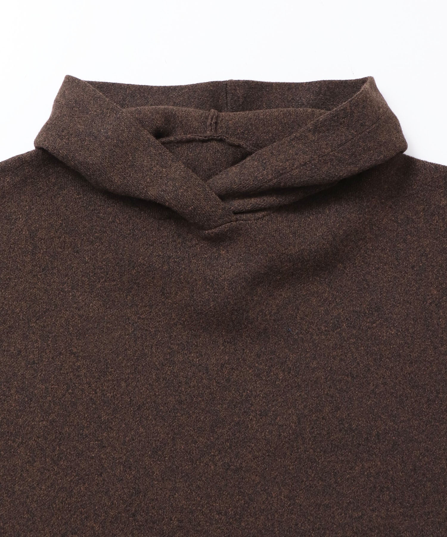 DOUBLE JACQUARD KNIT HOODIE