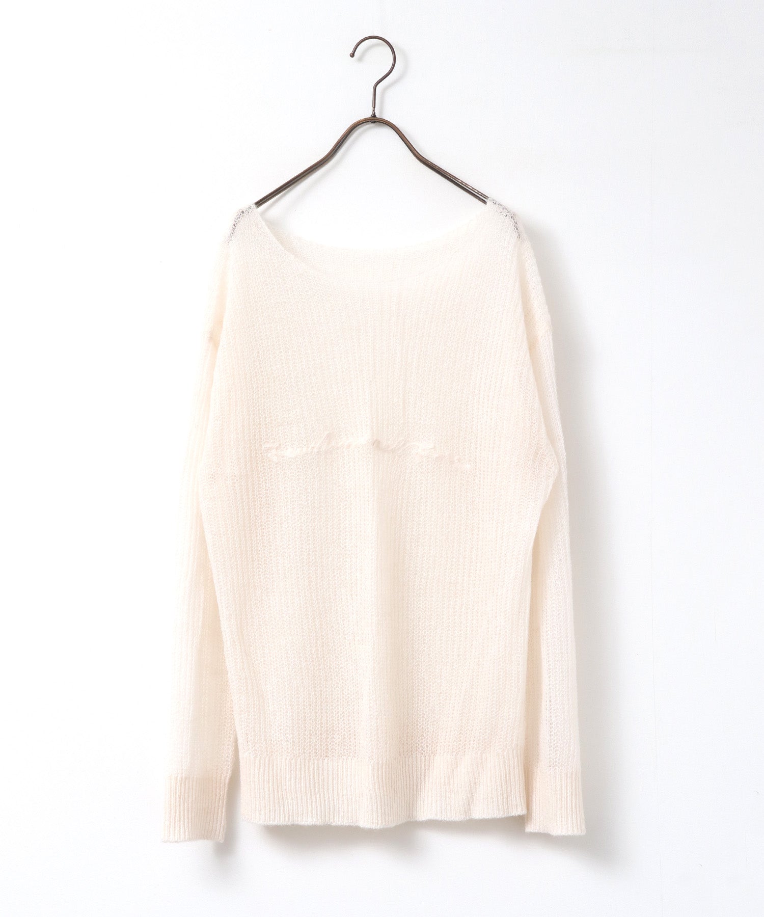 SHEER ALPACA LOGO KNIT