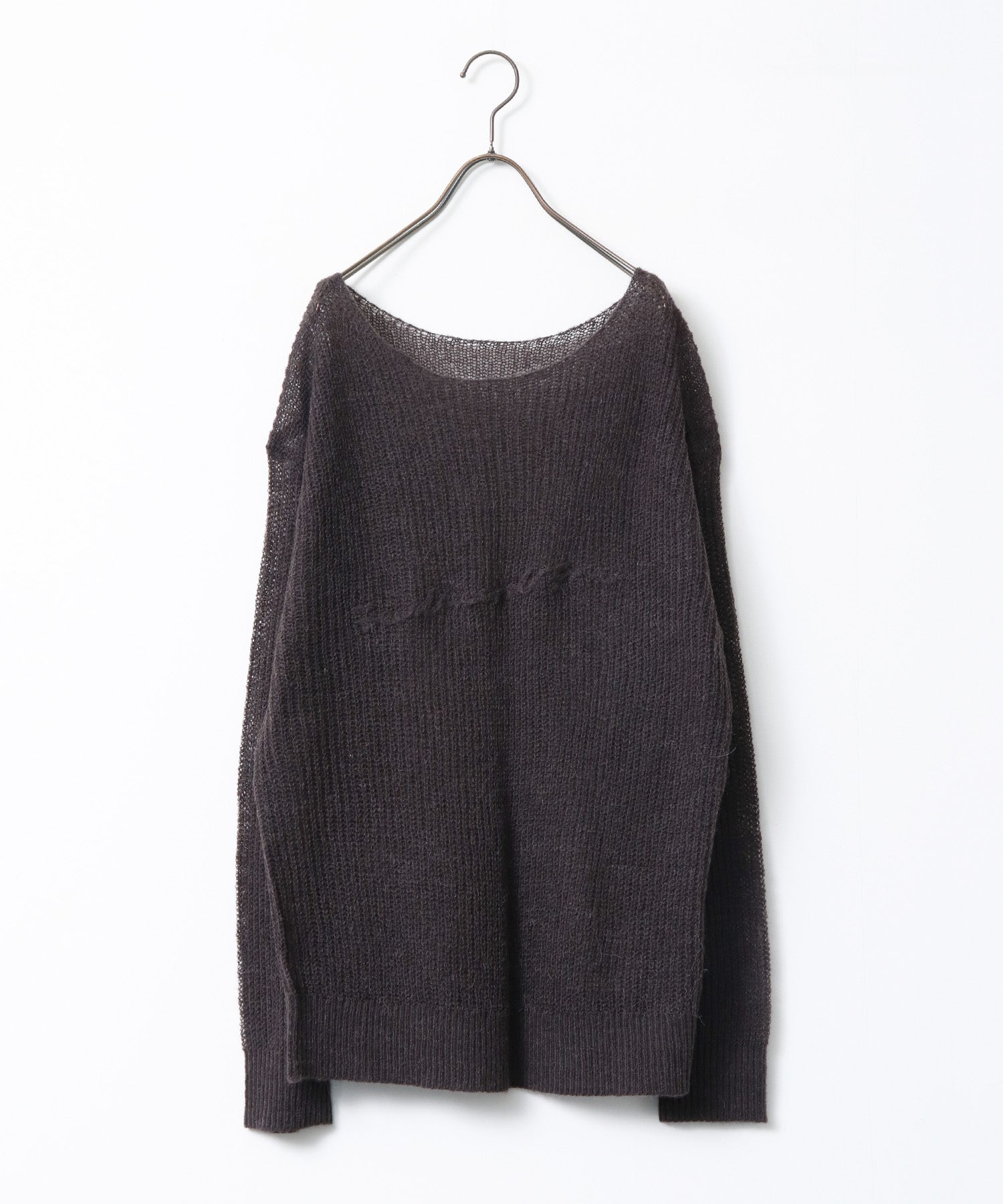 SHEER ALPACA LOGO KNIT