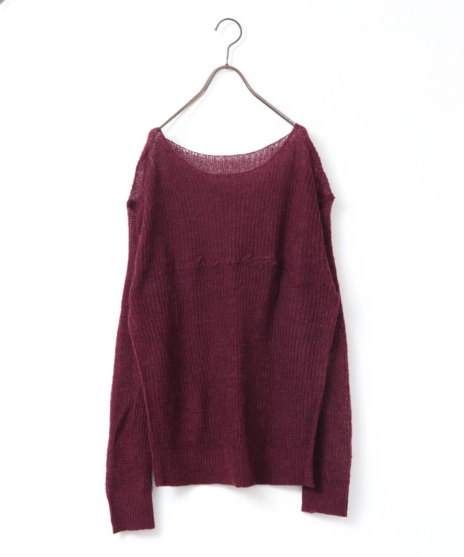 SHEER ALPACA LOGO KNIT