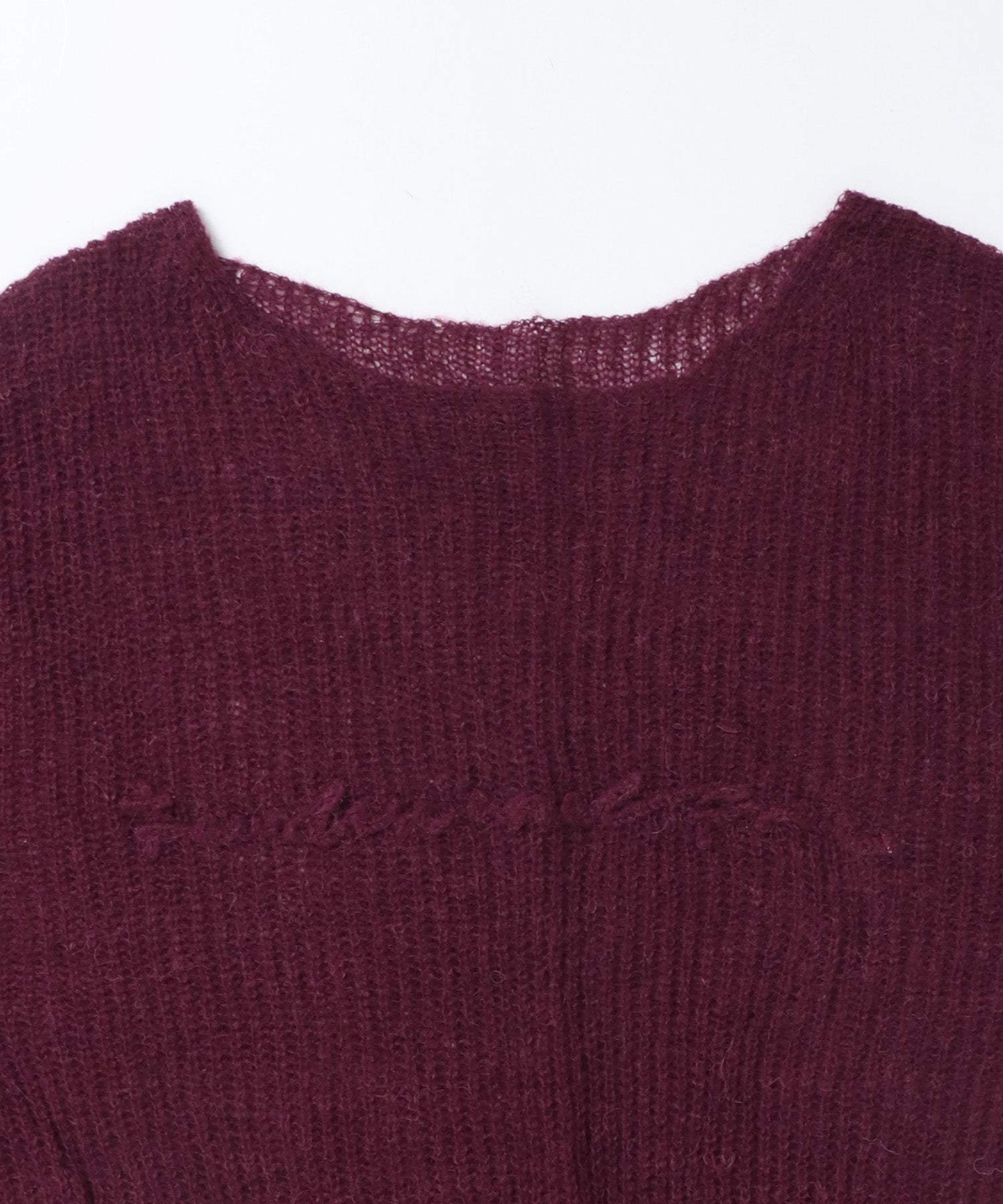SHEER ALPACA LOGO KNIT