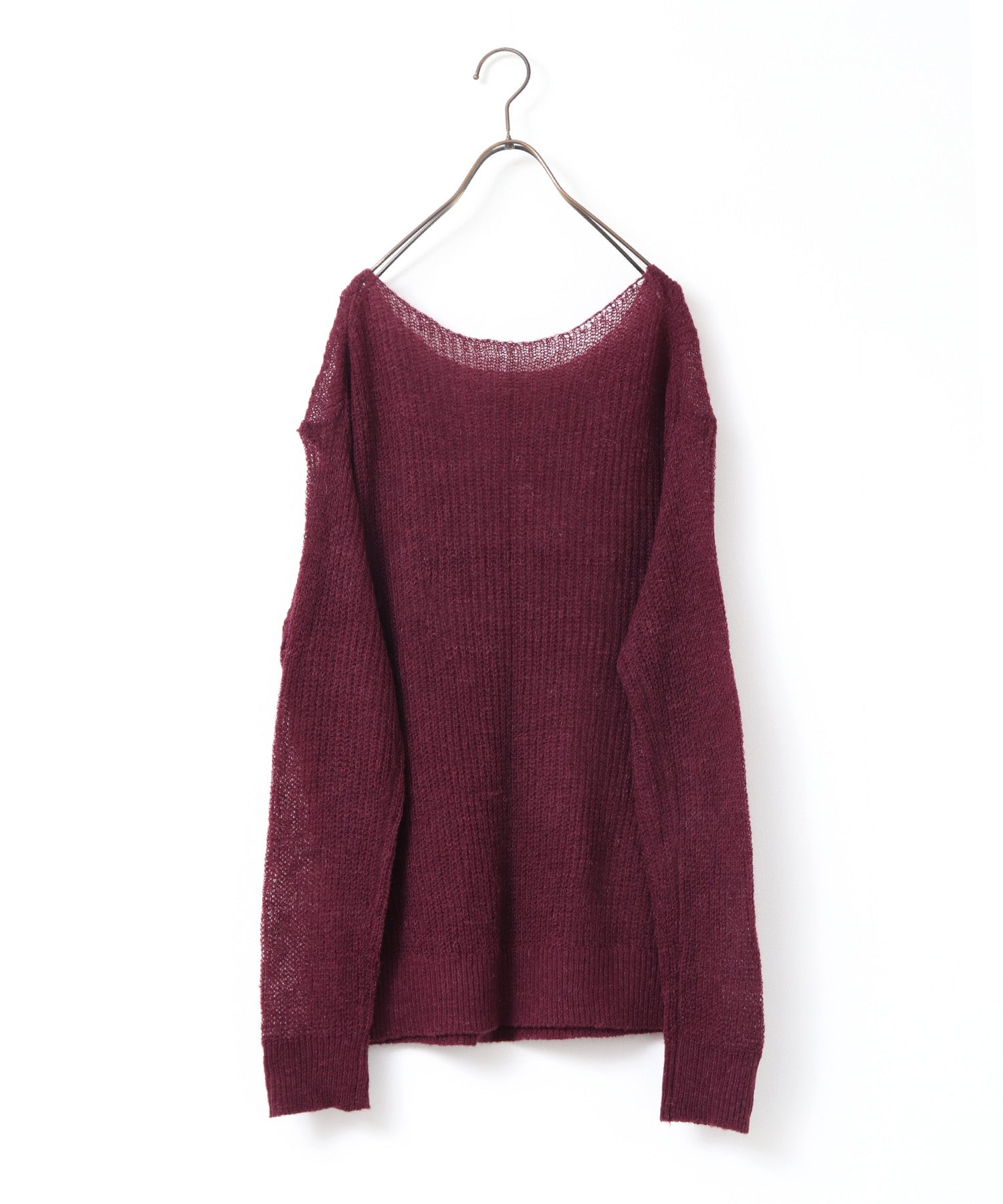 SHEER ALPACA LOGO KNIT