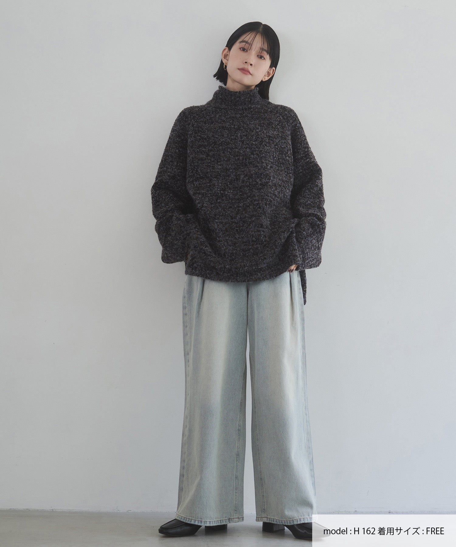 ブークレミックス ハイネックニット