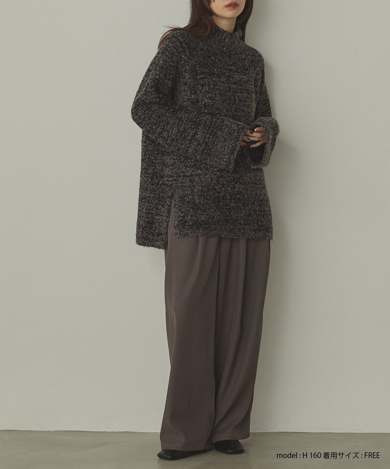 ブークレミックス ハイネックニット