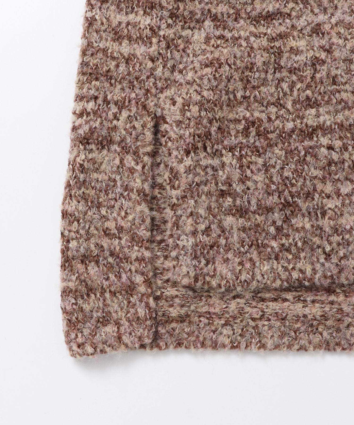 BOUCLE HIGH NECK KNIT