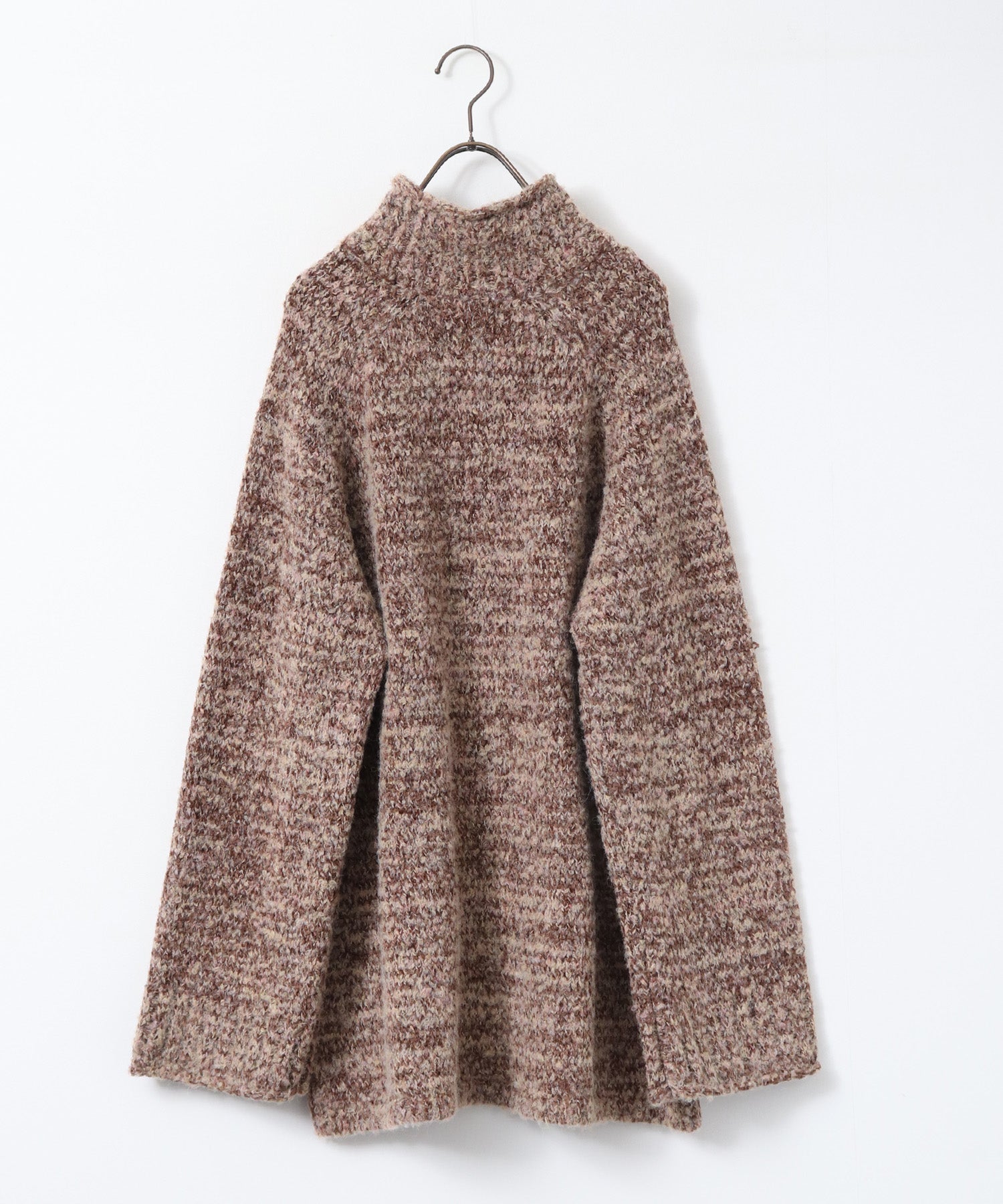 BOUCLE HIGH NECK KNIT