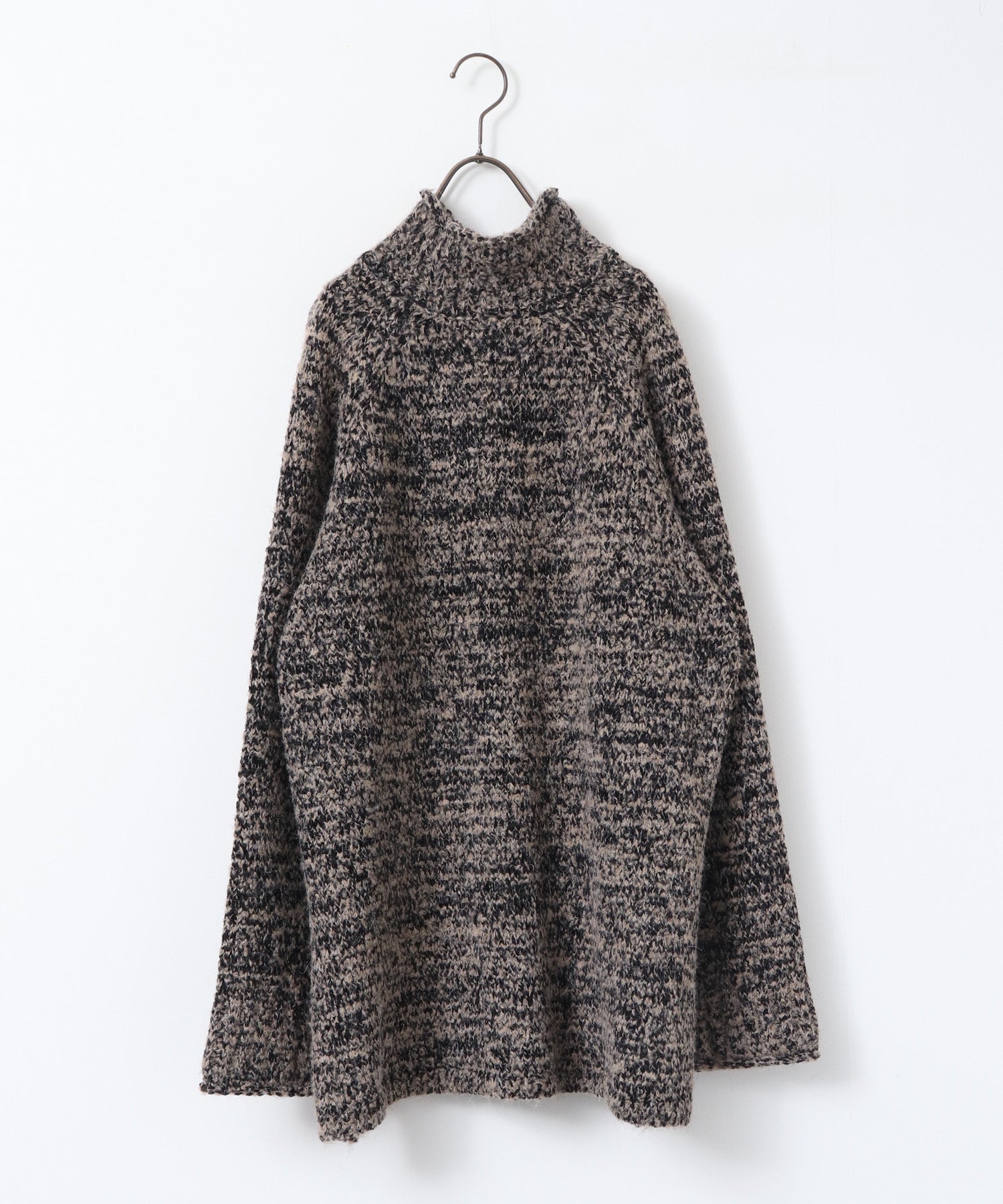 BOUCLE HIGH NECK KNIT
