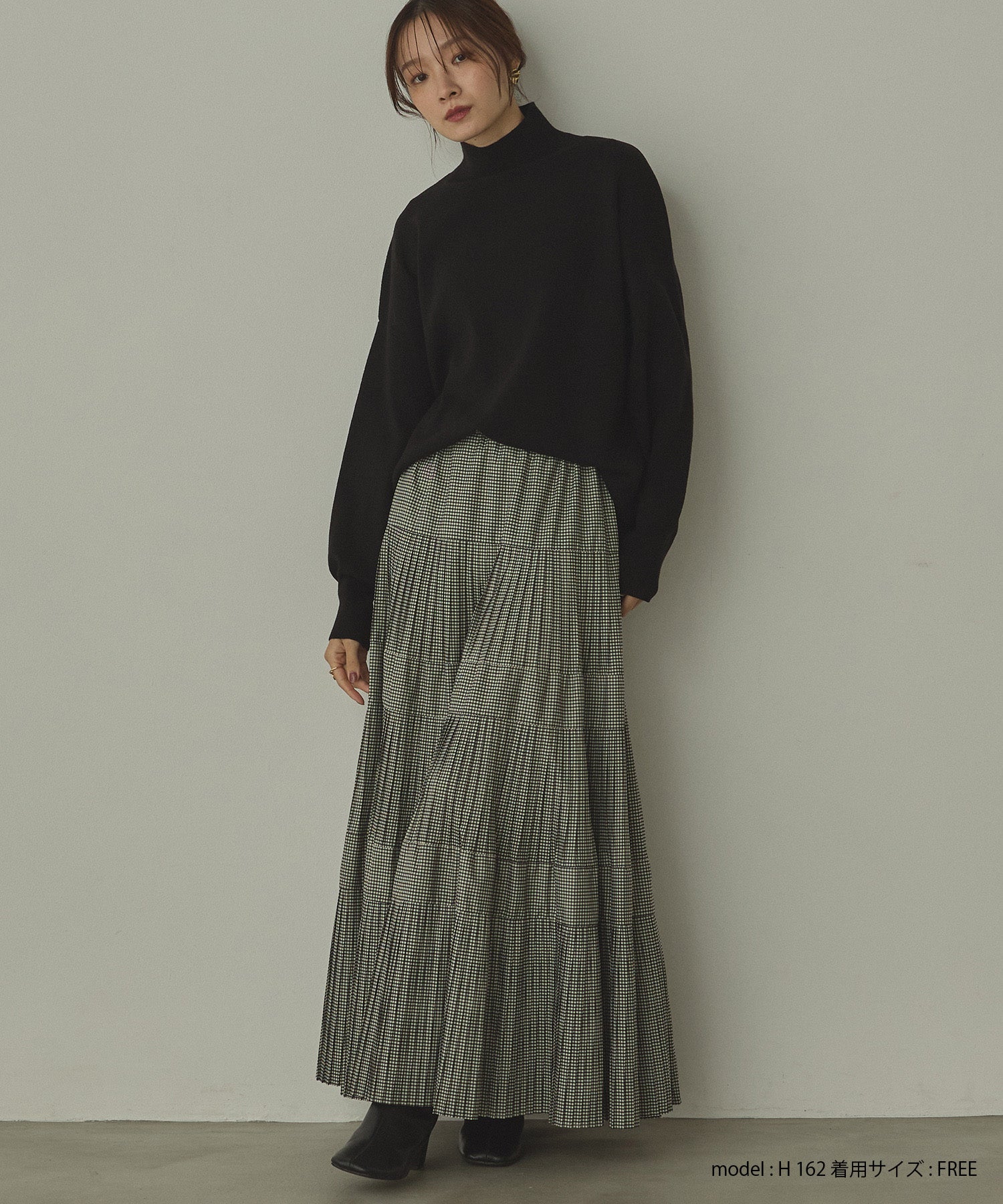 【静電気防止】やわもちヤーン タートルドルマンニット