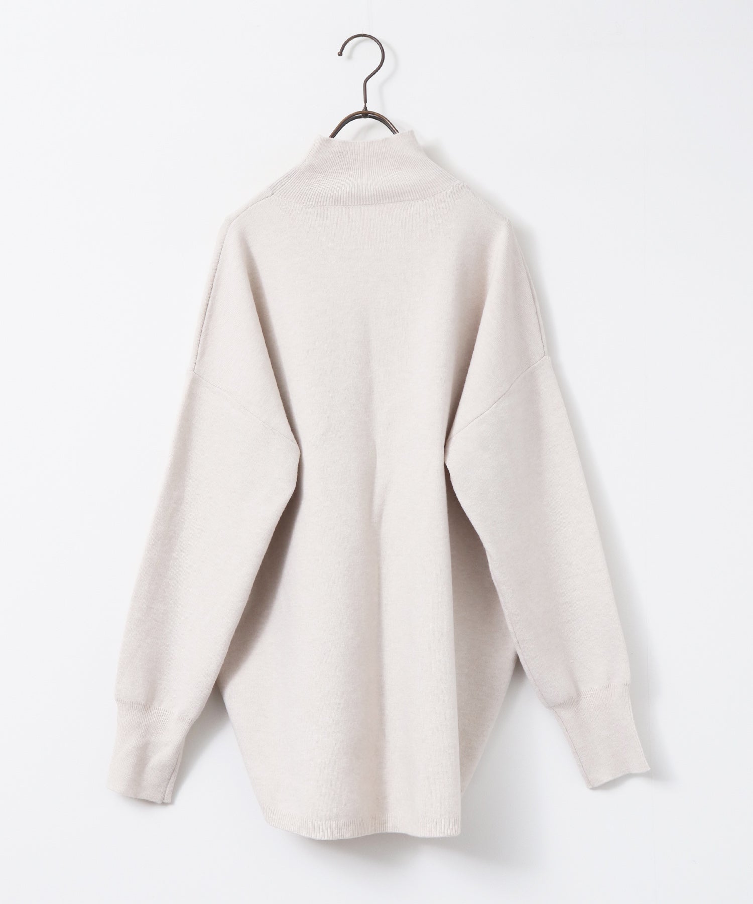 【静電気防止】やわもちヤーン タートルドルマンニット